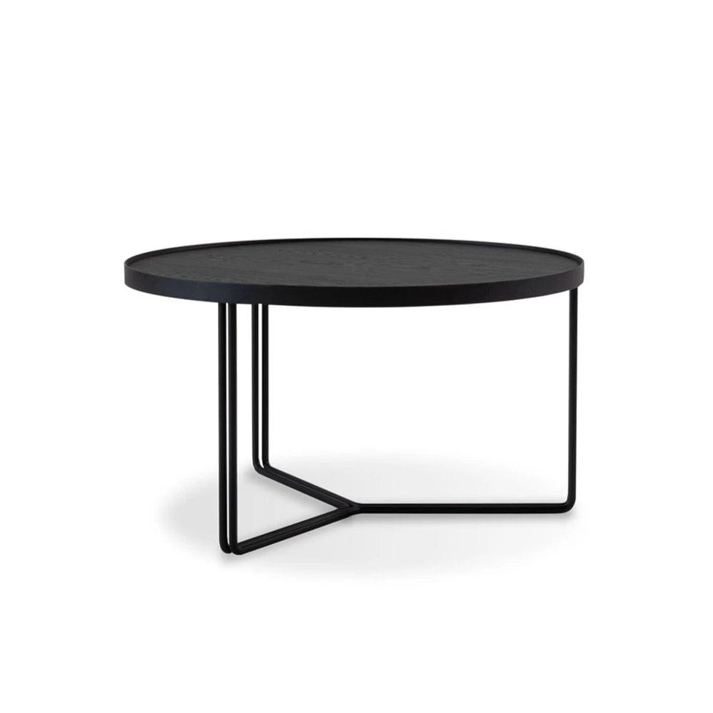 Stolik BIBIA I fornir z czarną podstawą Nobonobo Eye on Design