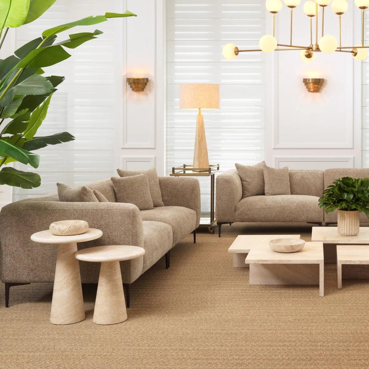 Stolik boczny ADRIANA trawertyn Eichholtz Eye on Design