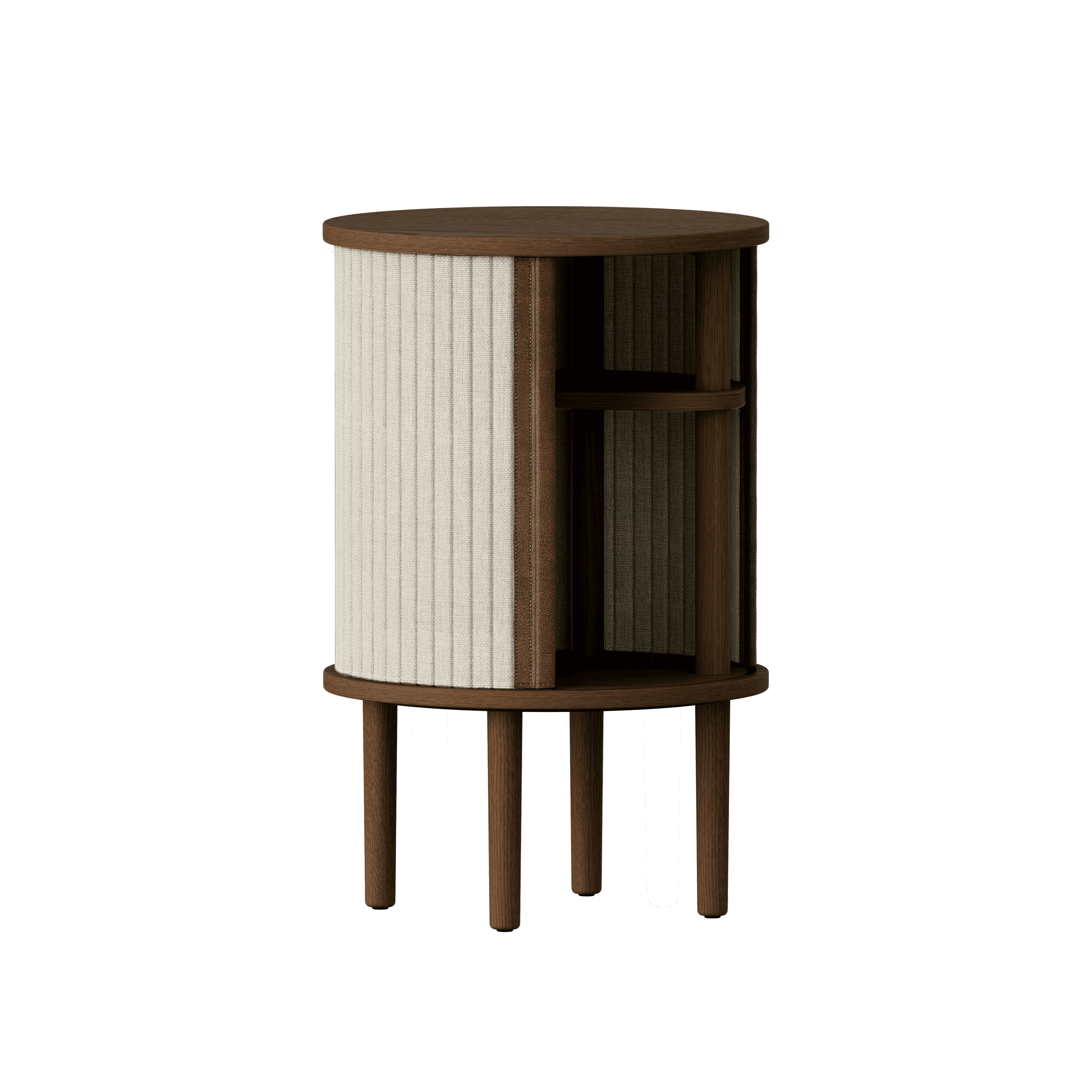 Stolik boczny AUDACIOUS beżowy z ciemnym dębem UMAGE Eye on Design