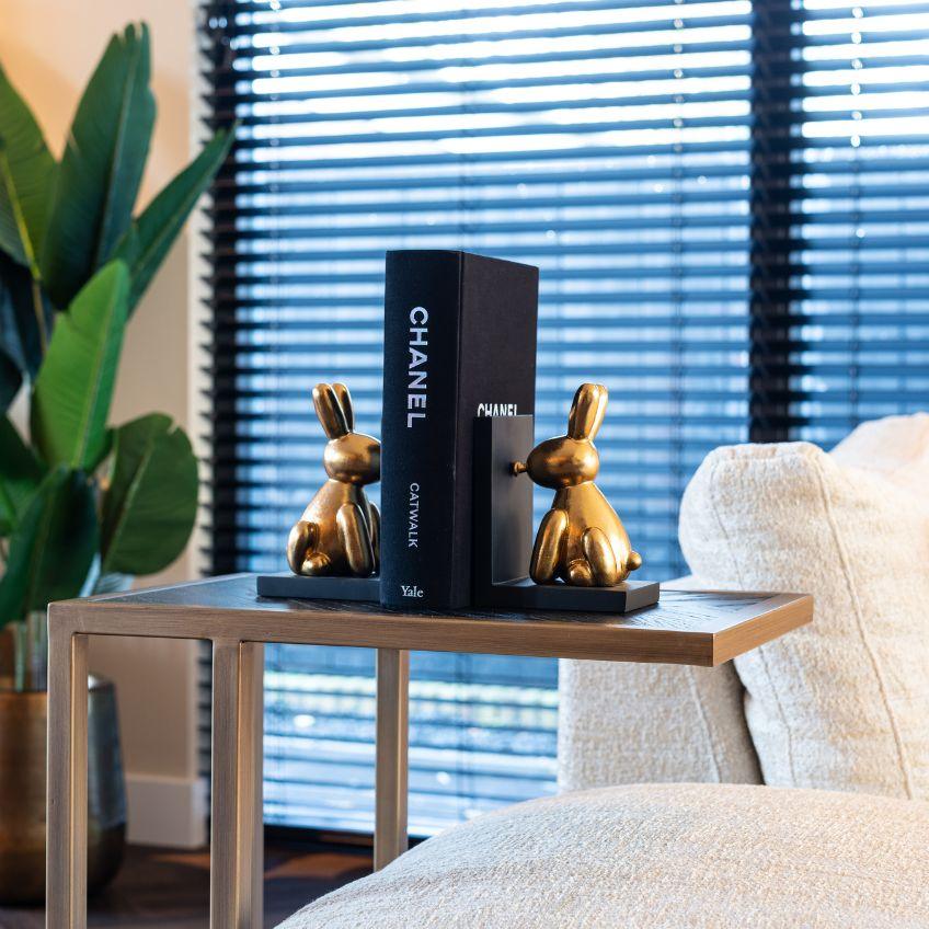 Stolik boczny BLACKBONE mosiężny Richmond Interiors Eye on Design