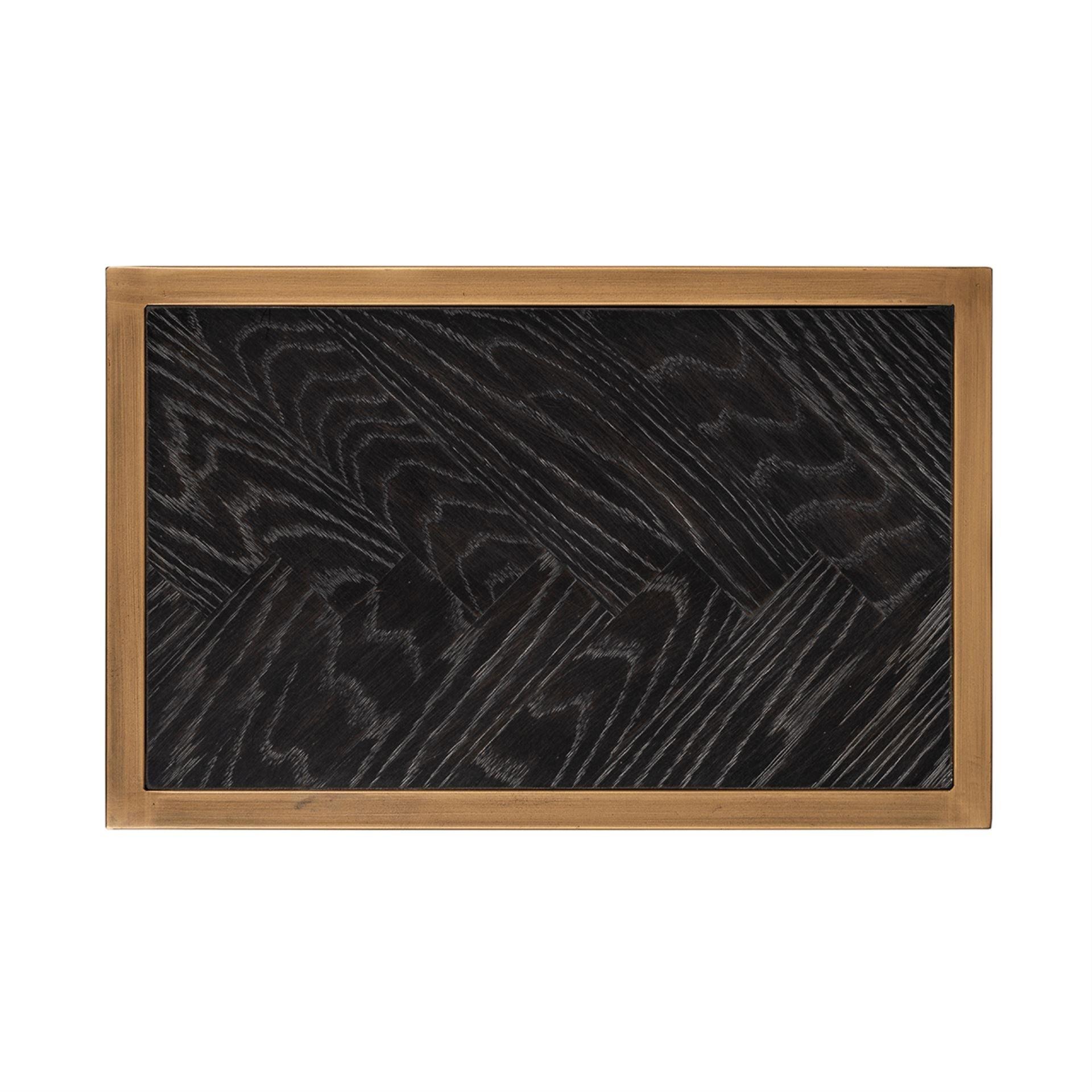 Stolik boczny BLACKBONE mosiężny Richmond Interiors Eye on Design