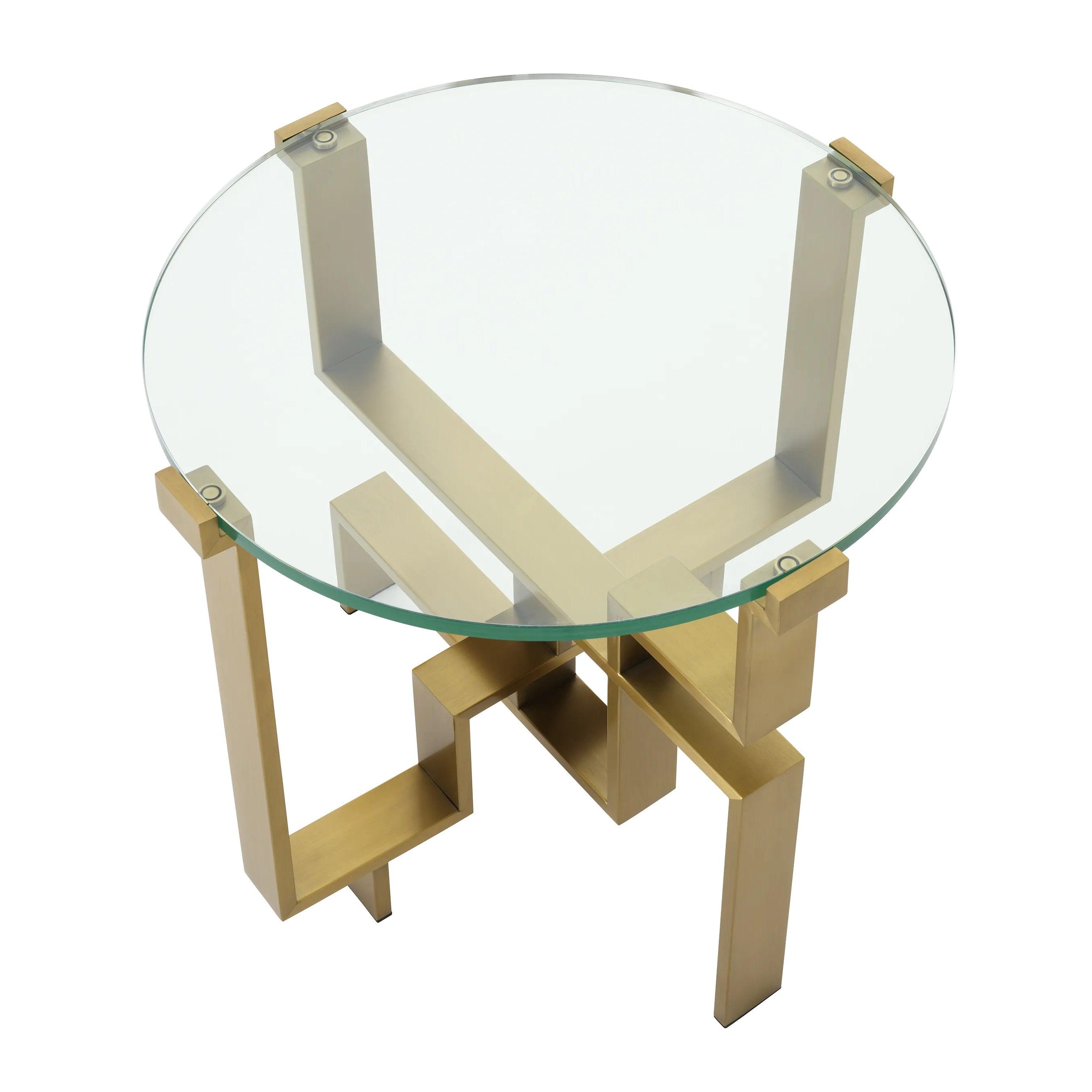 Stolik boczny CHUCK szczotkowany mosiądz Eichholtz Eye on Design