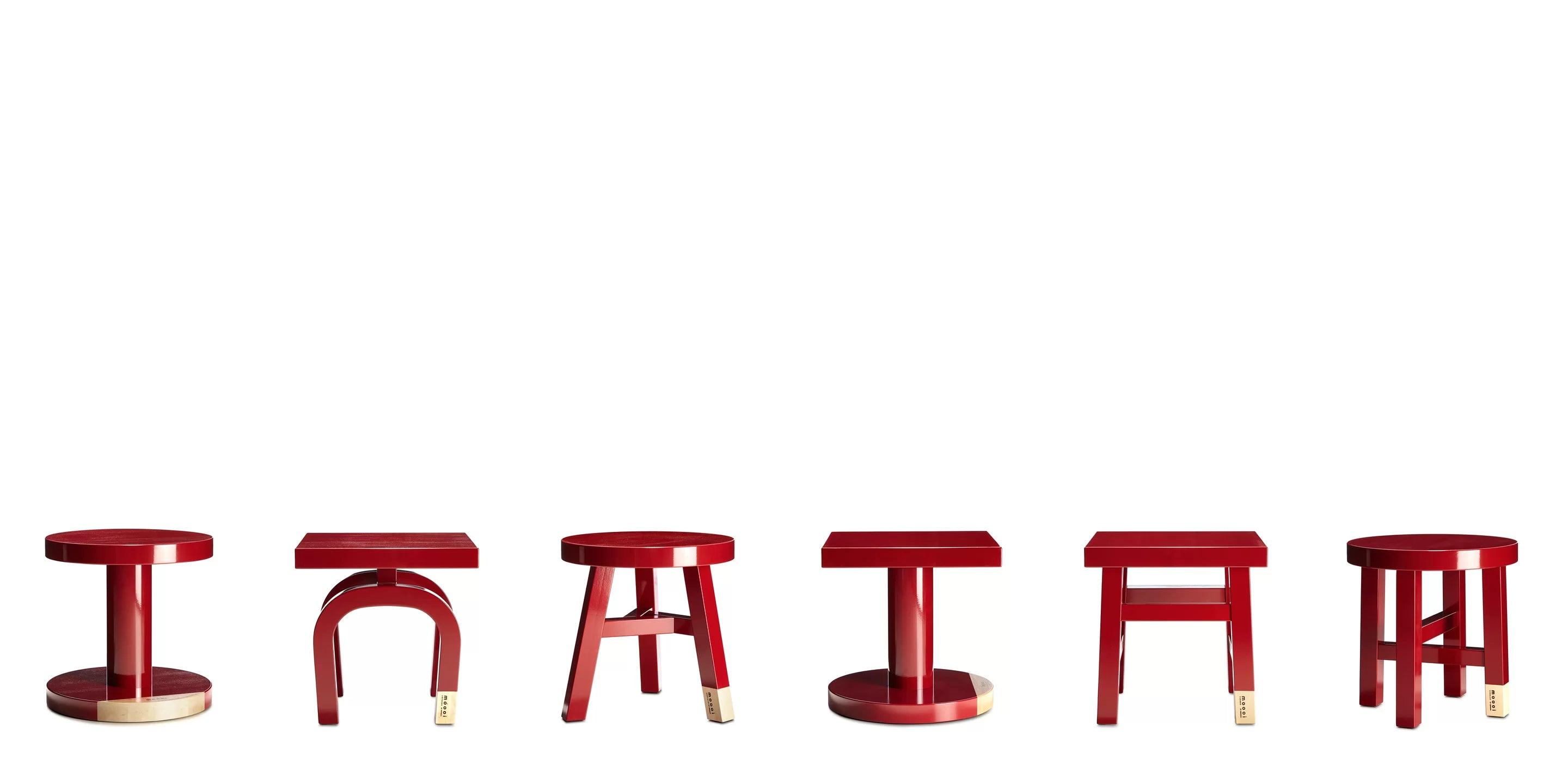 Stolik kawowy COMMON COMARDES TAILOR bordowy Moooi Eye on Design