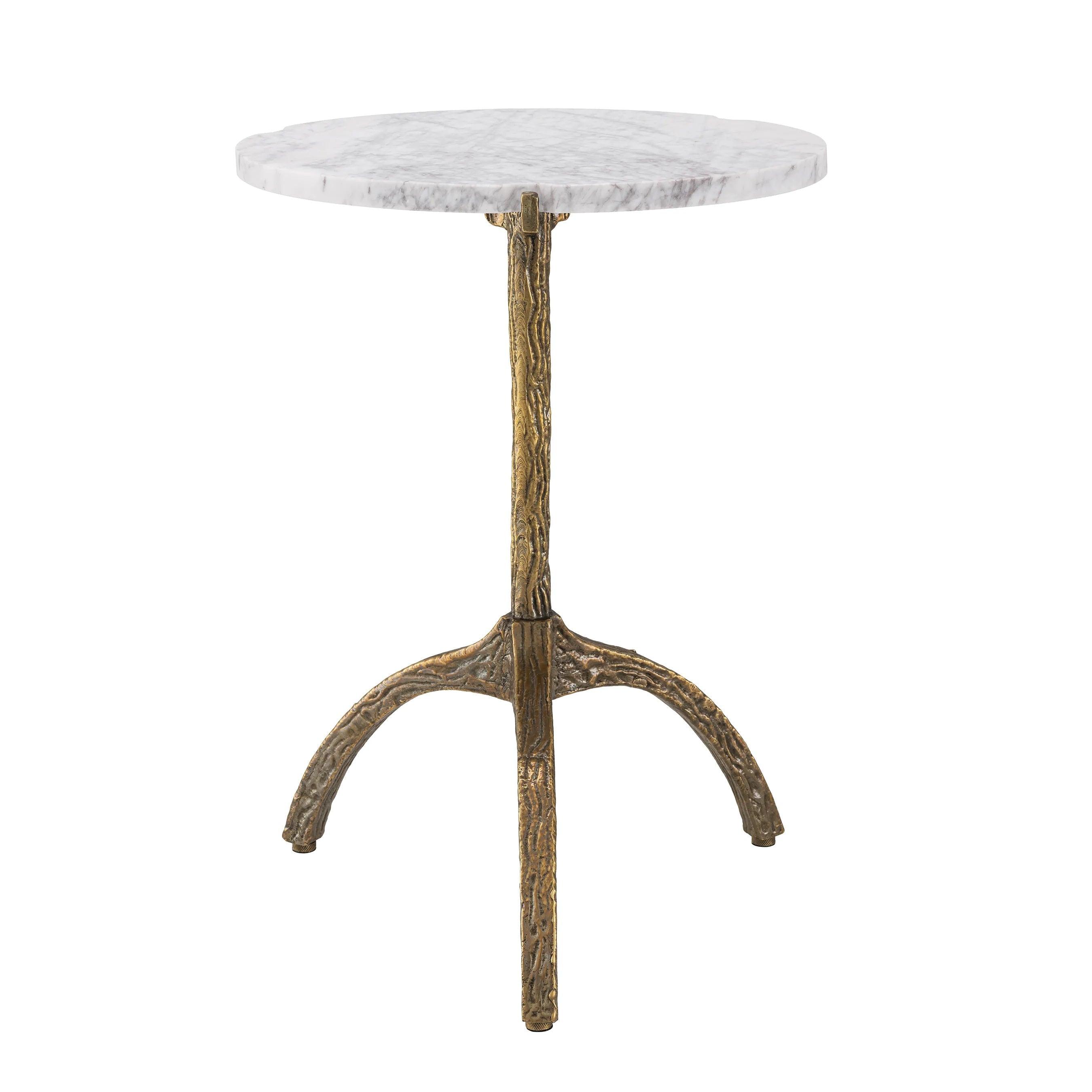 Stolik boczny CORTINA OVAL biały marmur Eichholtz Eye on Design