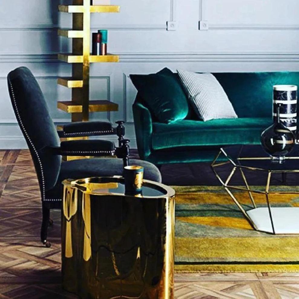 Stolik boczny GIBBONS złoty Eichholtz Eye on Design