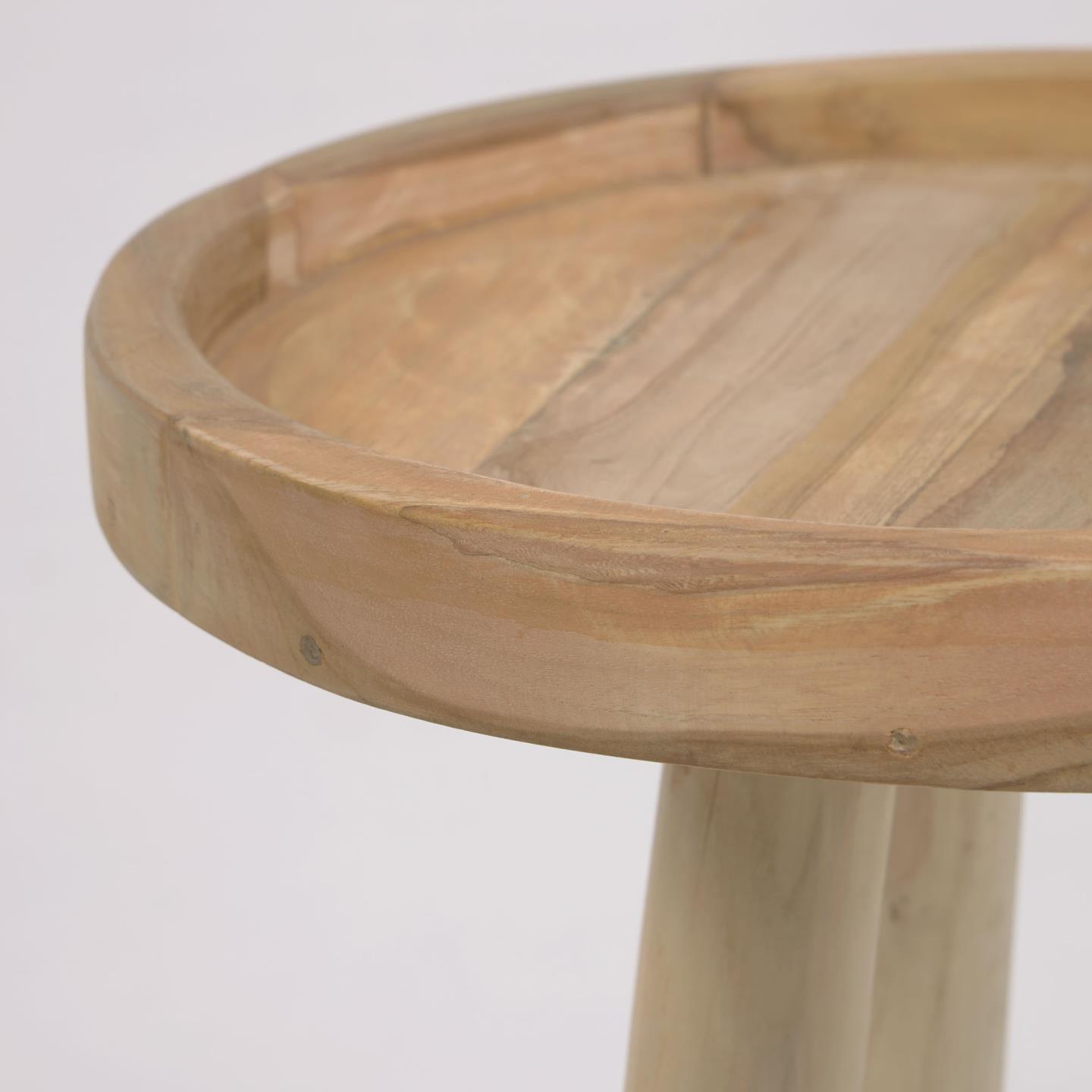 Stolik boczny GLENDA lite drewno tekowe La Forma Eye on Design