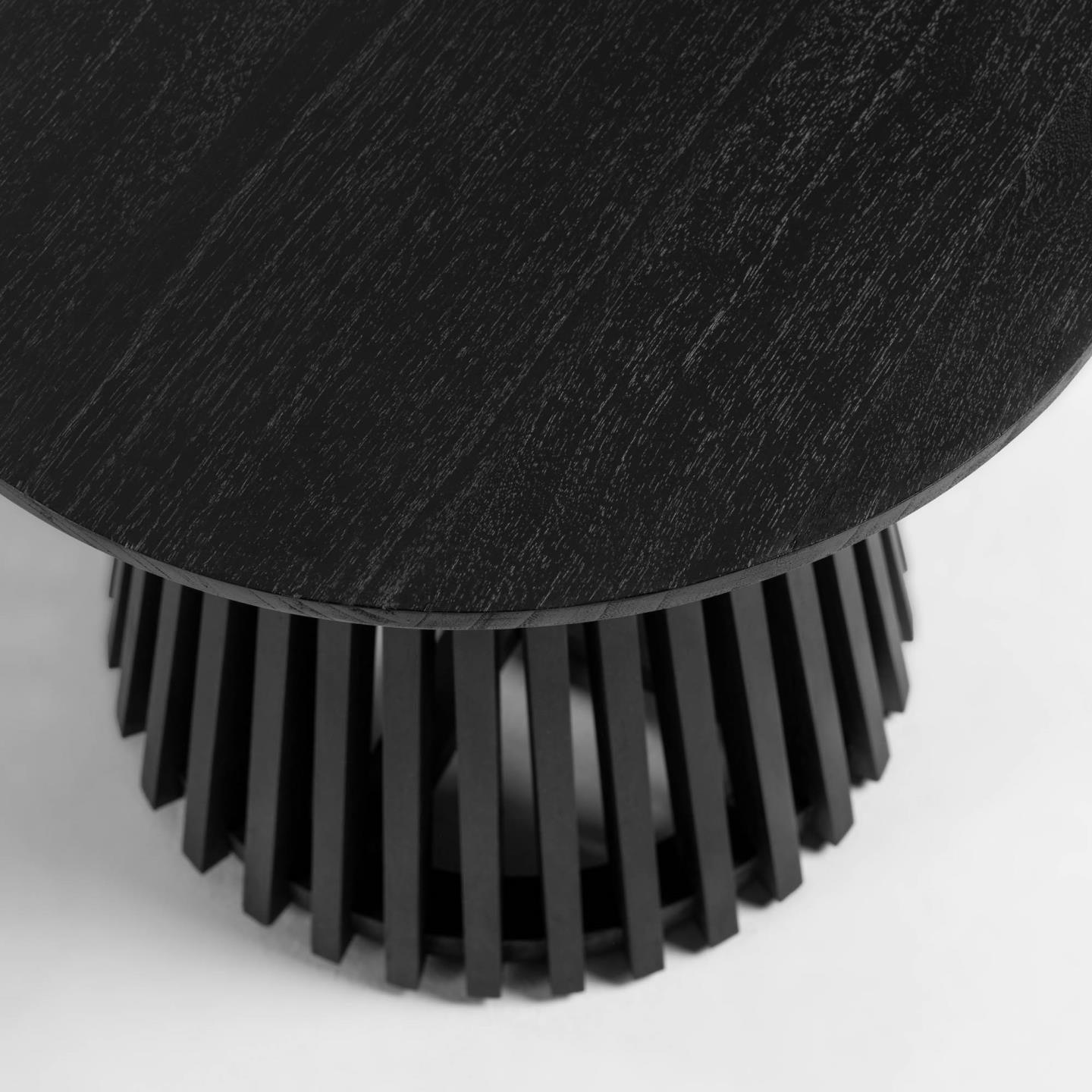 Stolik boczny JEANETTE czarne drewno mindi La Forma Eye on Design