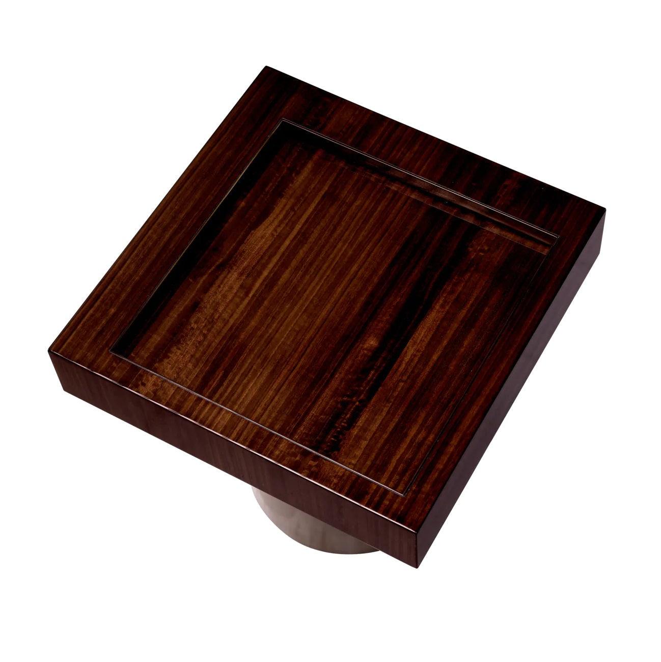 Stolik boczny kwadratowy OTUS okleina eukaliptusowa Eichholtz Eye on Design