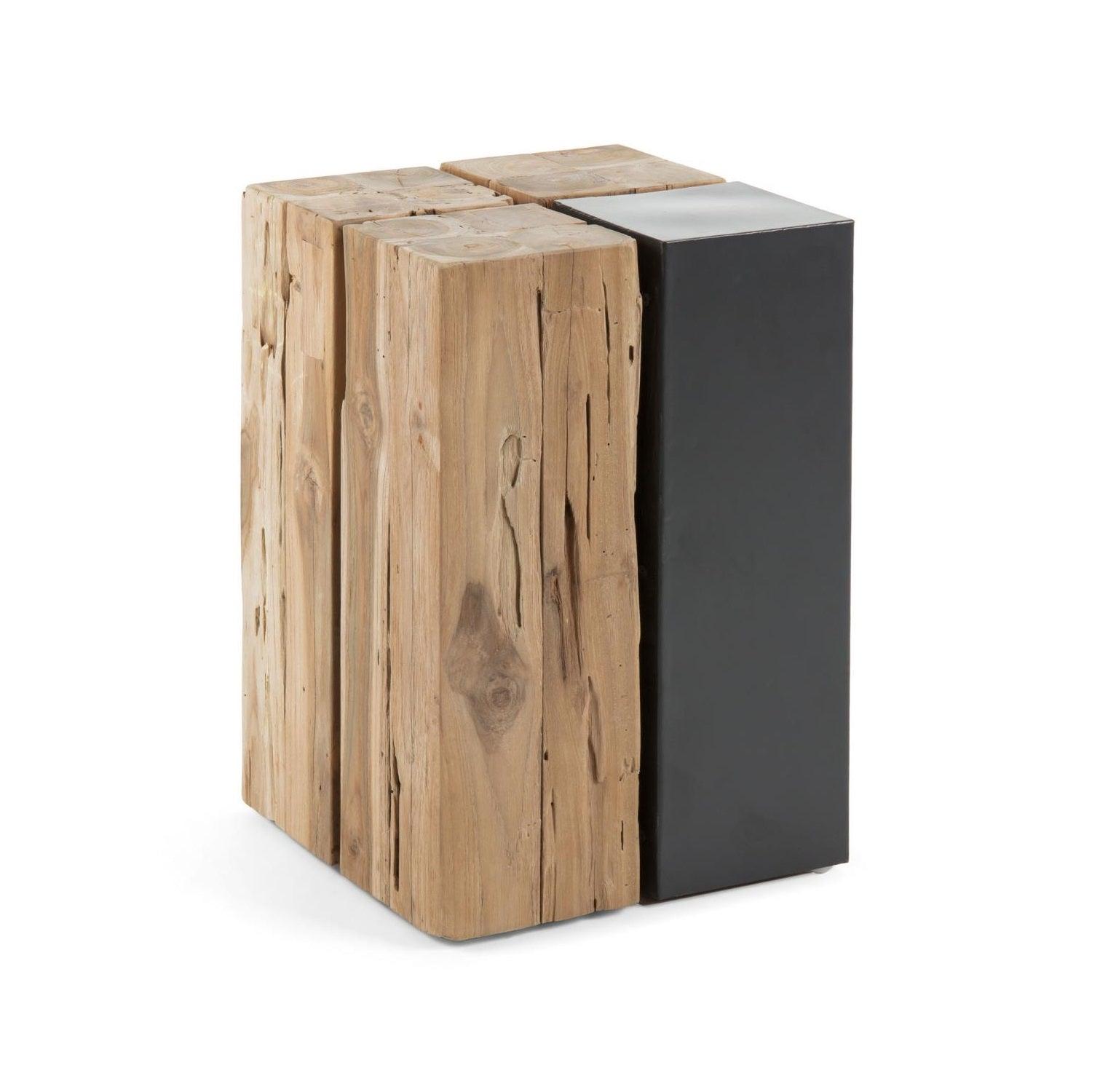 Stolik boczny KWANGO lite drewno tekowe La Forma Eye on Design