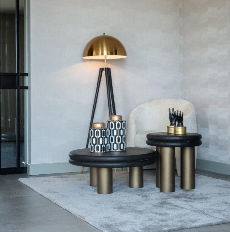 Stolik boczny MACARON mosiądz Richmond Interiors Eye on Design