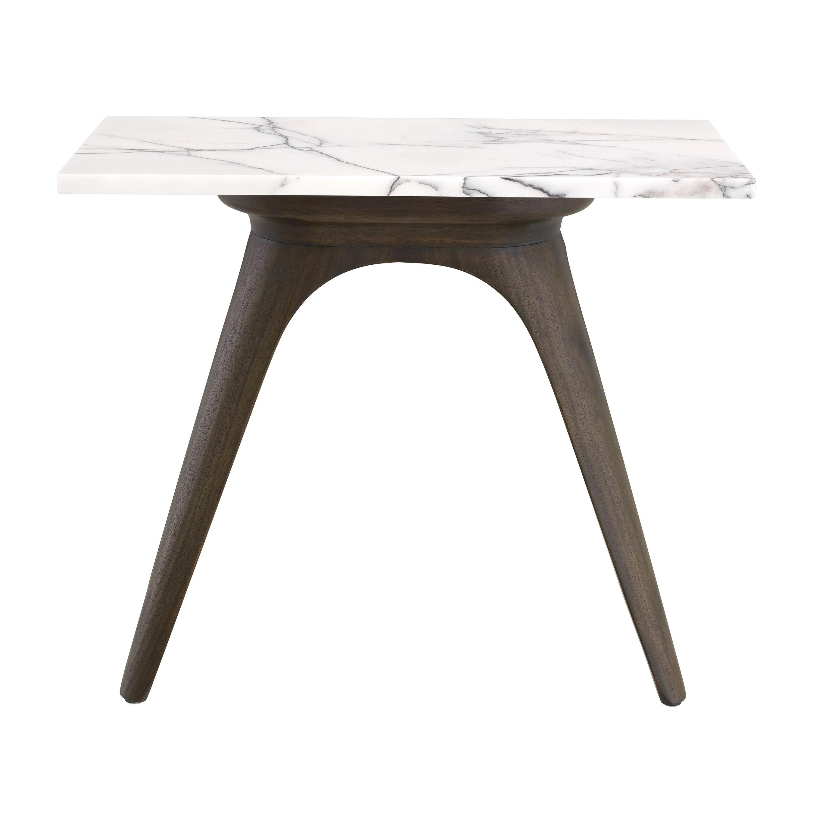 Stolik boczny prostokątny BORRE biały marmur Eichholtz Eye on Design