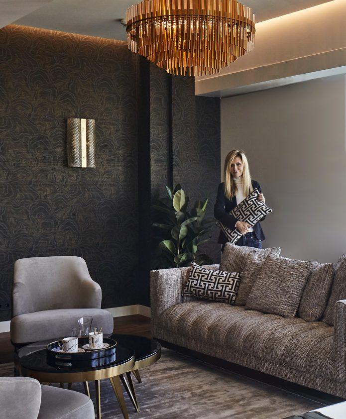 Stolik boczny ROCCO mosiężny Eichholtz Eye on Design