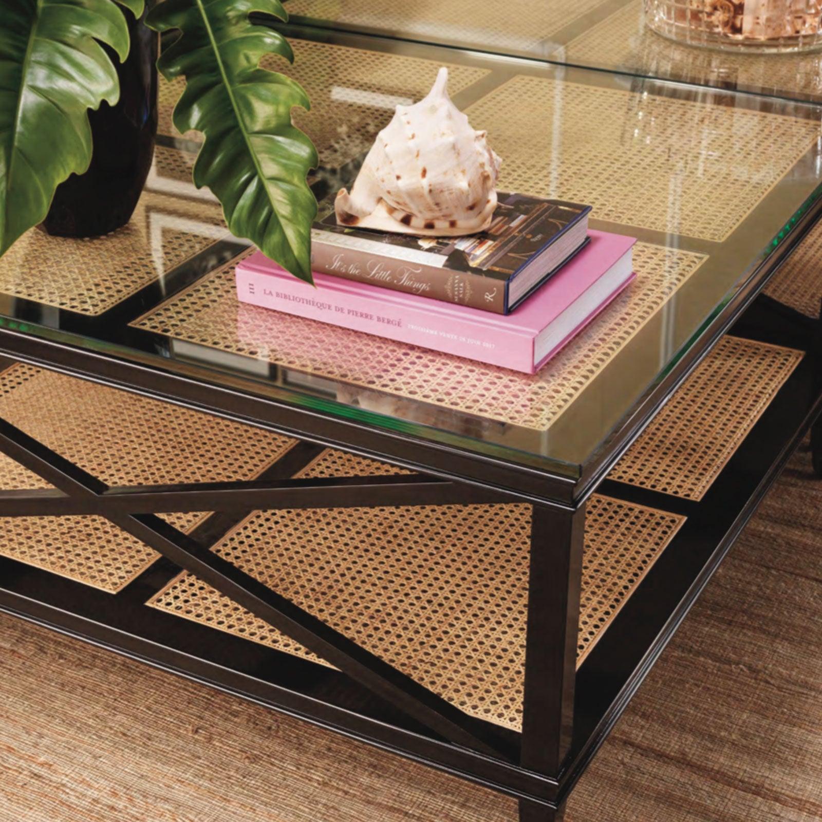 Stolik kawowy BAHAMAS rama z drewna mahoniowego Eichholtz Eye on Design