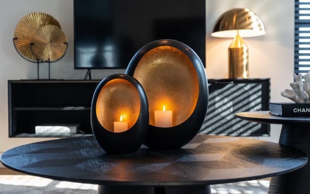 Stolik kawowy BLAX czarny fornir dębowy Richmond Interiors Eye on Design