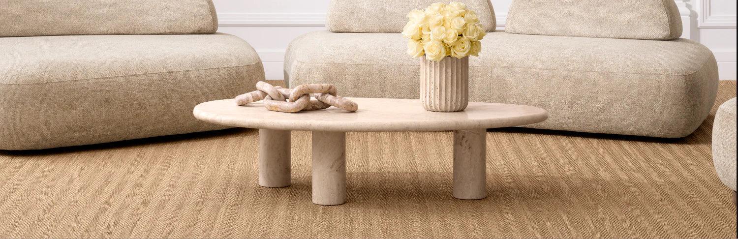 Stolik kawowy BRIËL jasnobrązowy fornir Eichholtz Eye on Design