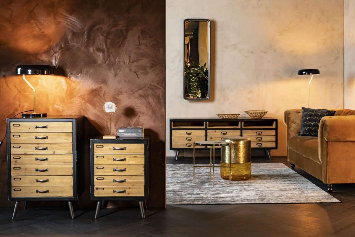 Stolik kawowy CAVE bursztynowy Dutchbone Eye on Design