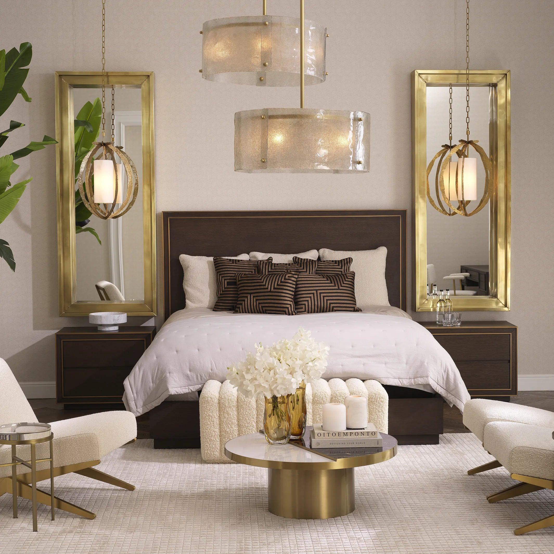 Stolik kawowy EXCELSIOR czarno-biały Eichholtz Eye on Design