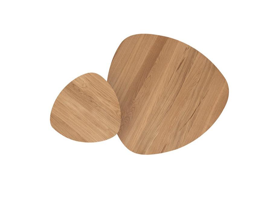 Stolik kawowy FEZA drewniany z czarną podstawą Nobonobo Eye on Design