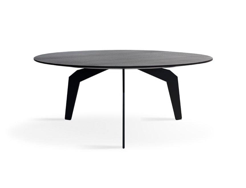 Stolik kawowy FEZA drewniany z czarną podstawą Nobonobo Eye on Design