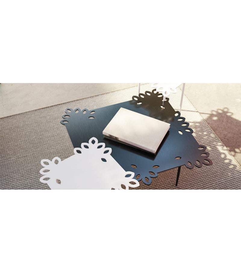 Stolik kawowy FLAT LACE czarny z brązowym Liu Jo Living Eye on Design