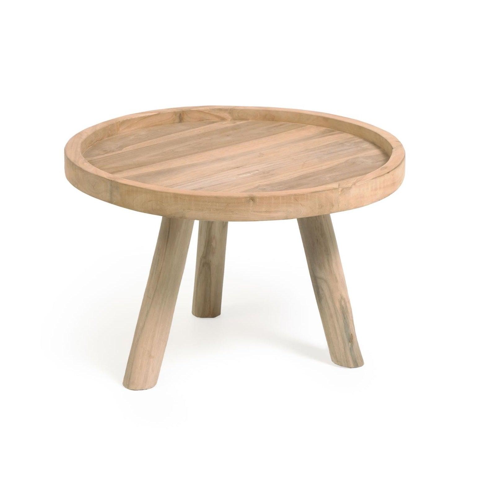 Stolik kawowy GLENDA lite drewno tekowe La Forma Eye on Design