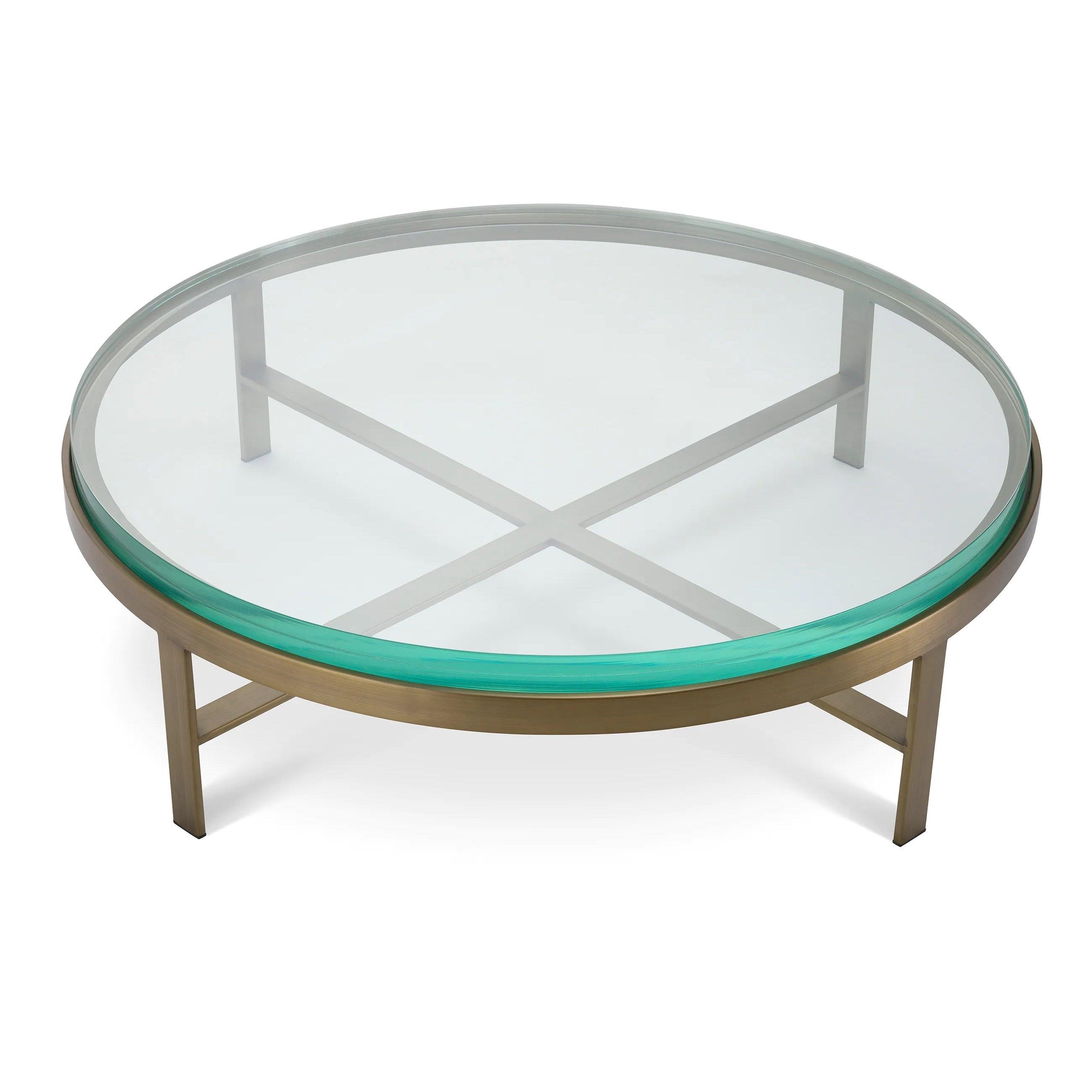 Stolik kawowy HOXTON szczotkowany mosiądz Eichholtz Eye on Design