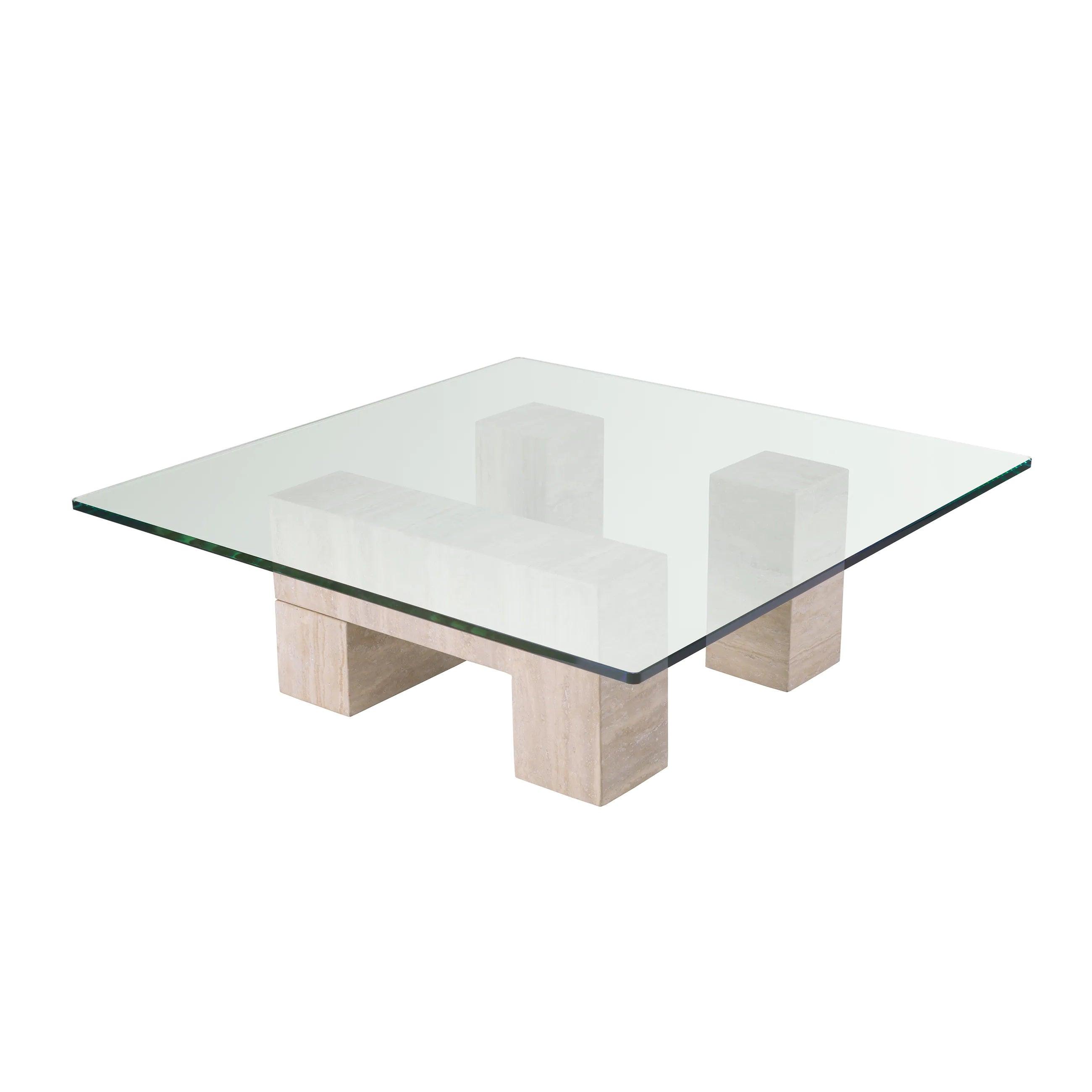 Stolik kawowy IKAL trawertyn Eichholtz Eye on Design