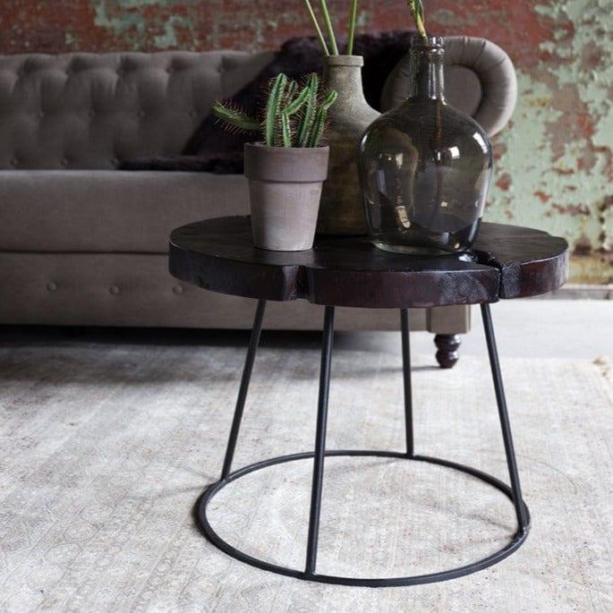 Stolik kawowy KRATON drewno tekowe Dutchbone Eye on Design