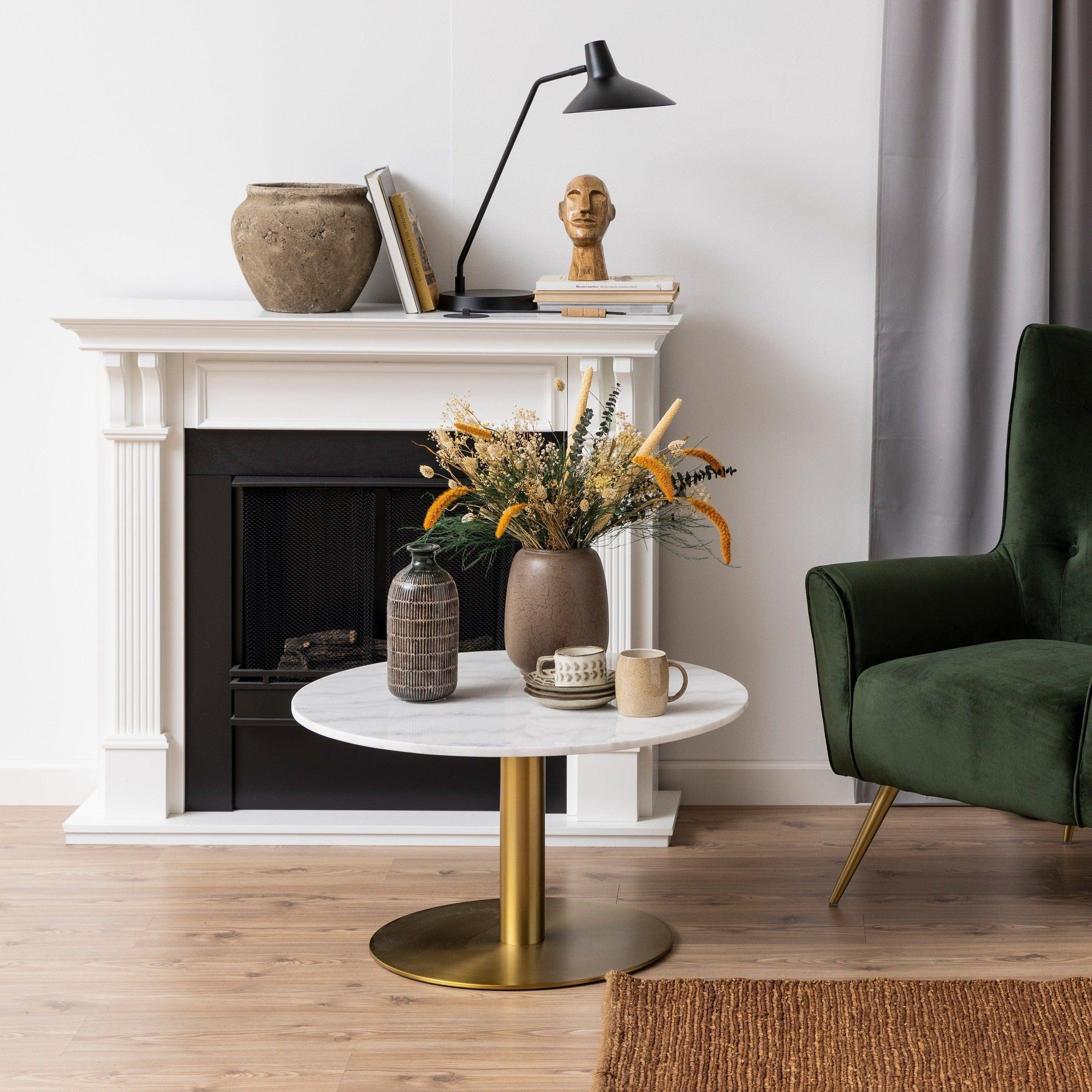 Stolik kawowy LUCA mosiężny Home Essentials Eye on Design