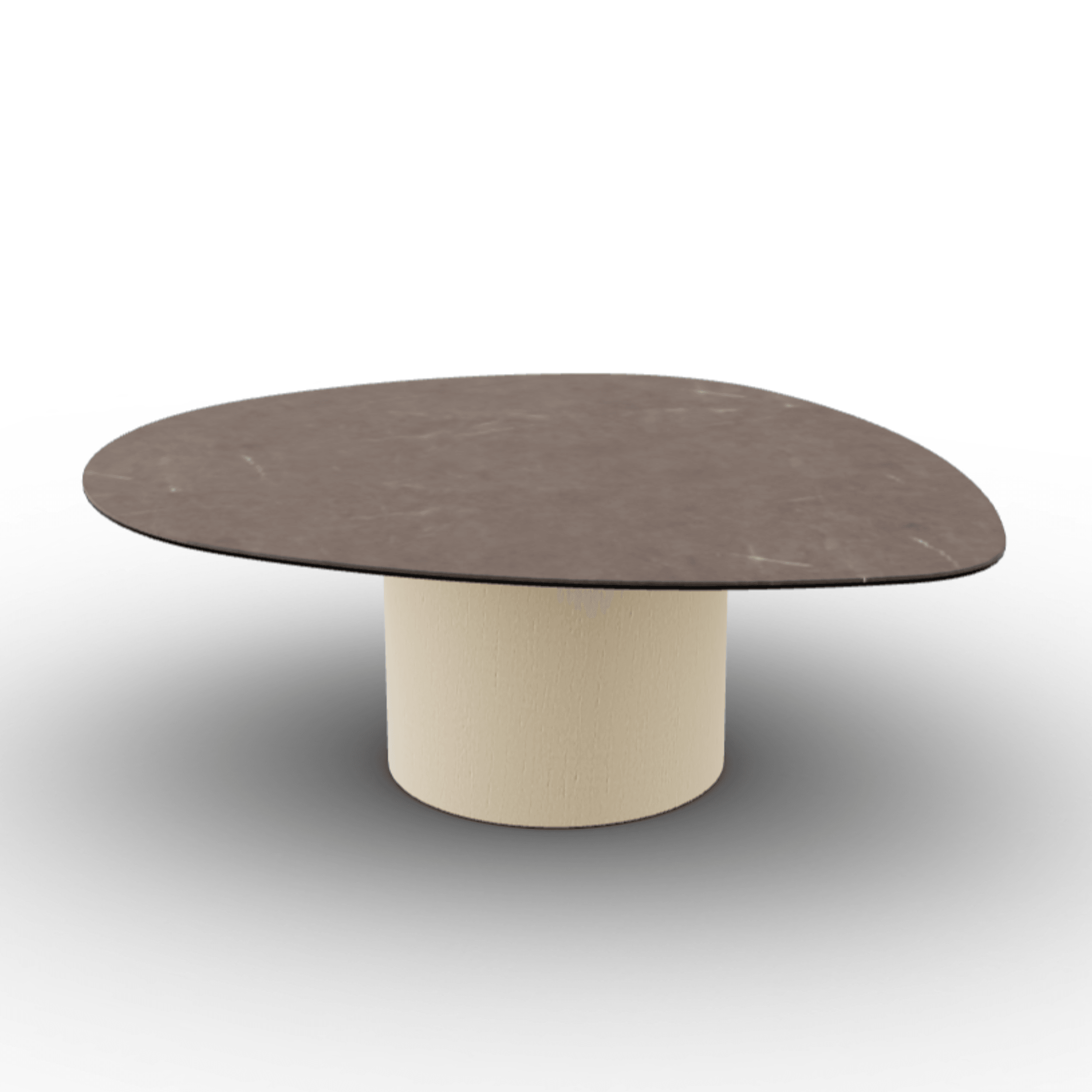 Stolik kawowy MUSHROOM jesionowa podstawa Calligaris brązowa ceramika Eye on Design