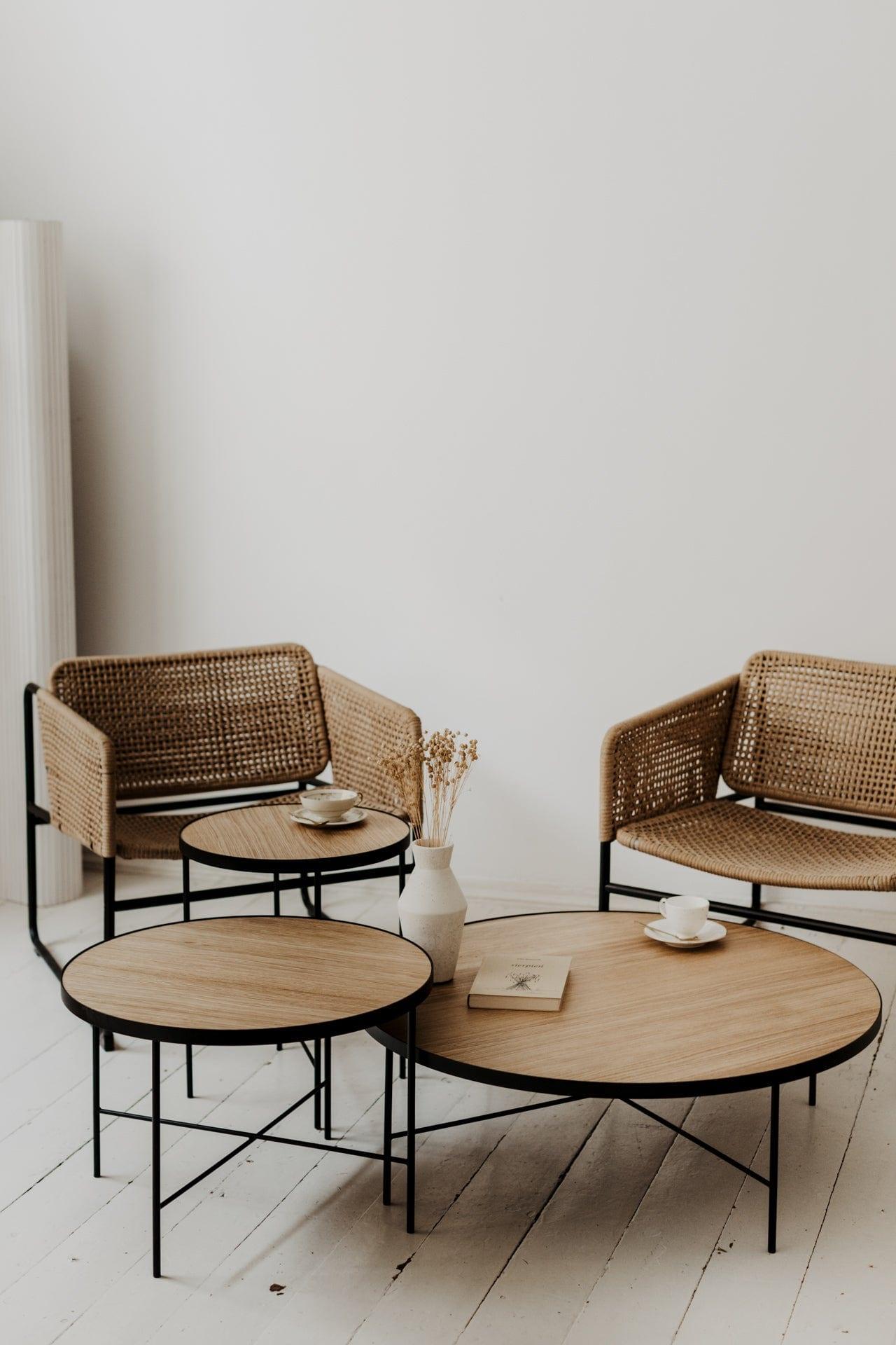 Stolik kawowy niski TRE dąb naturalny Nordifra Eye on Design