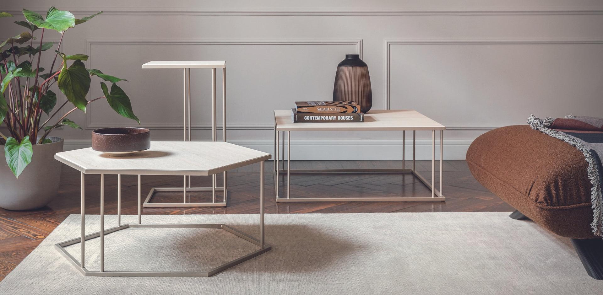 Stolik kawowy RENEE brązowe szkło - Eye on Design