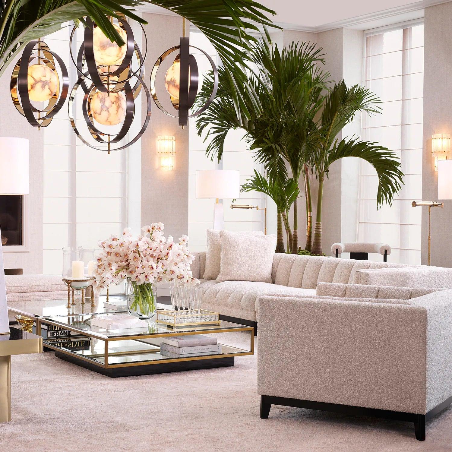 Stolik kawowy RYAN szczotkowany mosiądz Eichholtz Eye on Design