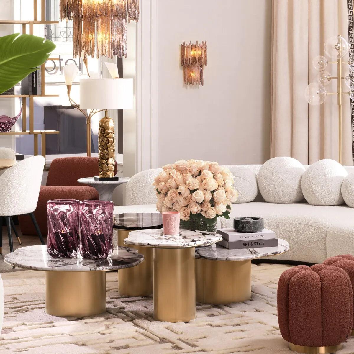 Stolik kawowy SHAPIRO marmur Eichholtz Eye on Design