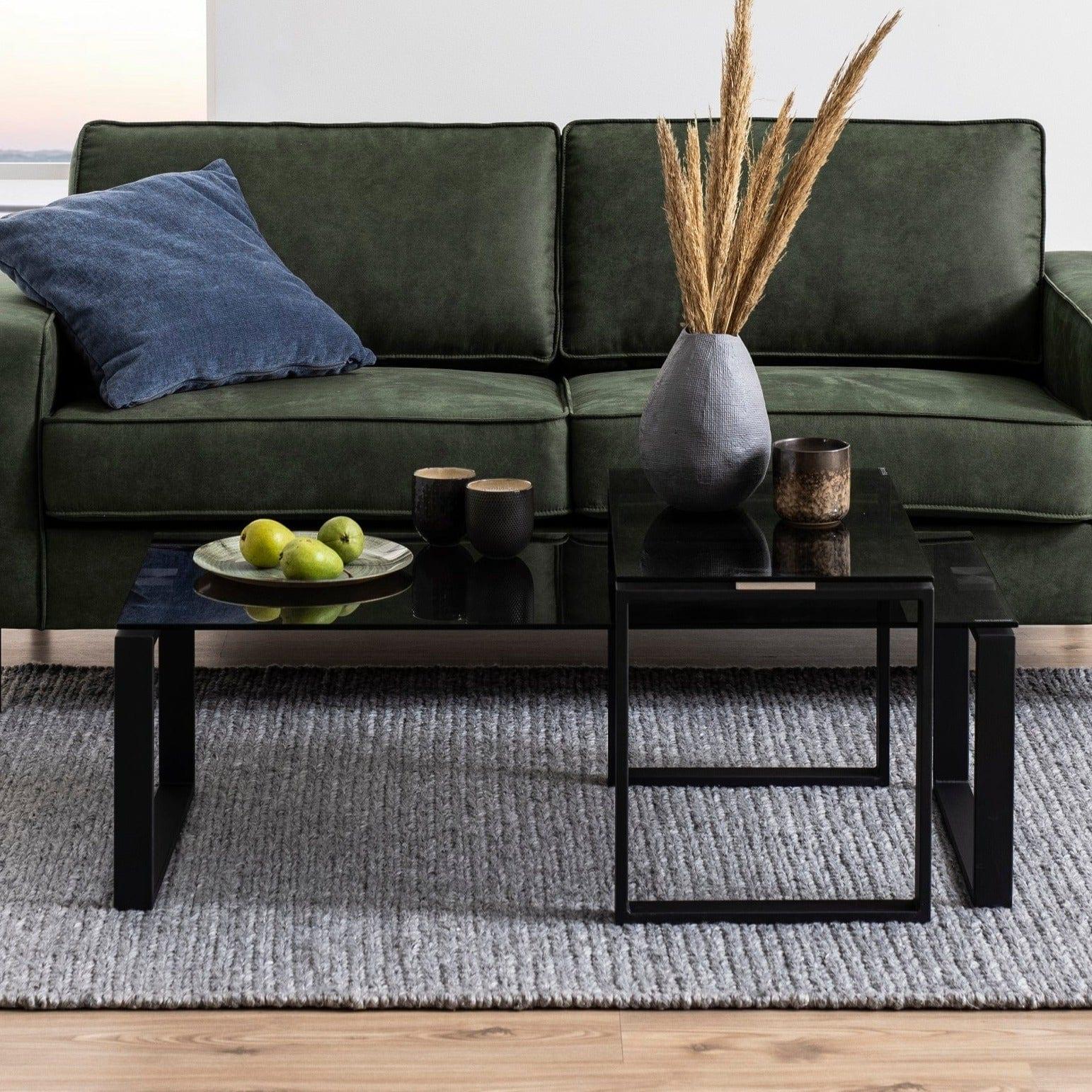 Stolik kawowy szklany SOREN czarny Home Essentials Eye on Design