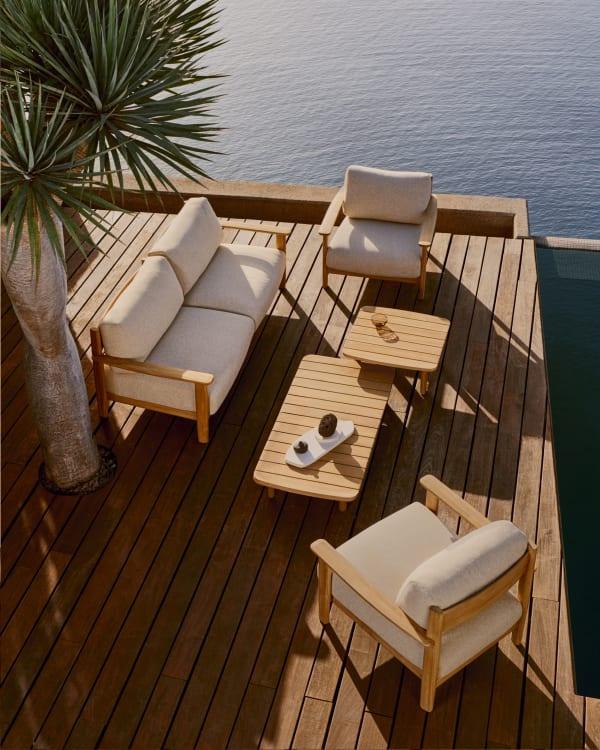 Stolik kawowy TURQUETA drewno tekowe La Forma Eye on Design