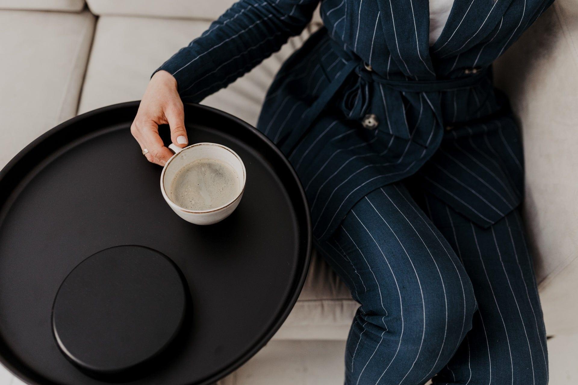 Stolik kawowy TYK czarny dąb z czarnym blatem Nordifra Eye on Design