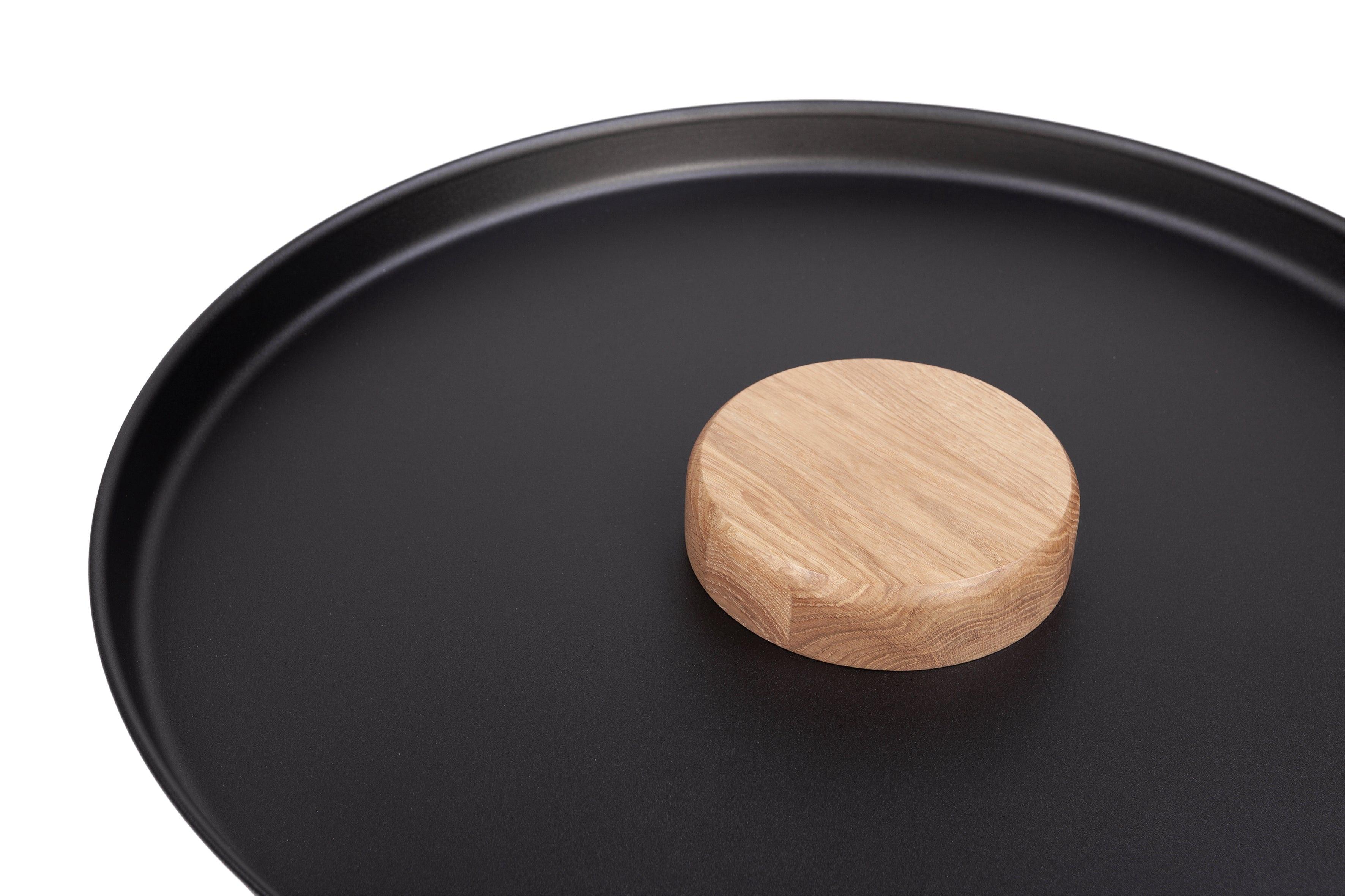 Stolik kawowy TYK dąb naturalny z czarnym blatem Nordifra Eye on Design