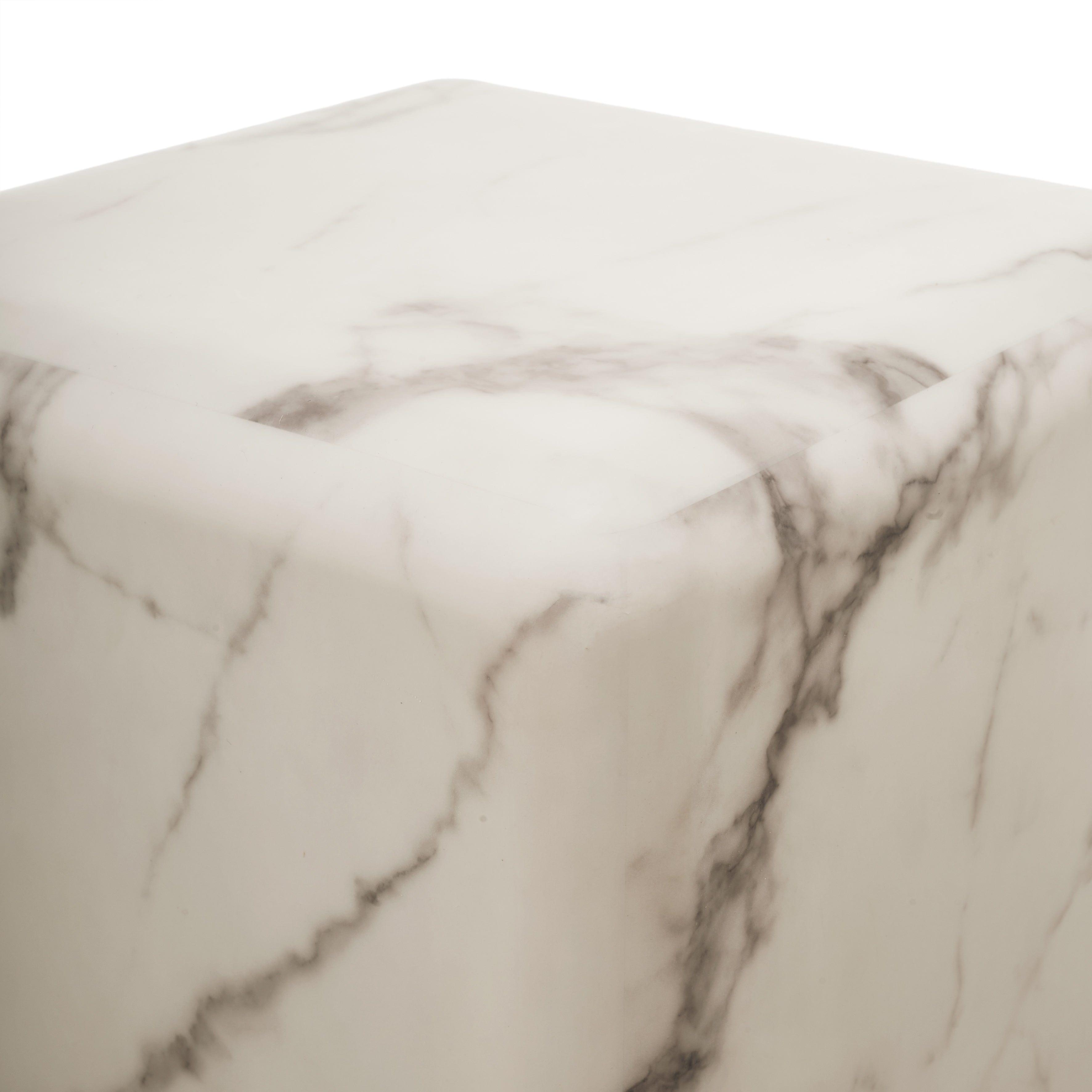 Stolik MARBLE LOOK biały Pols Potten Eye on Design