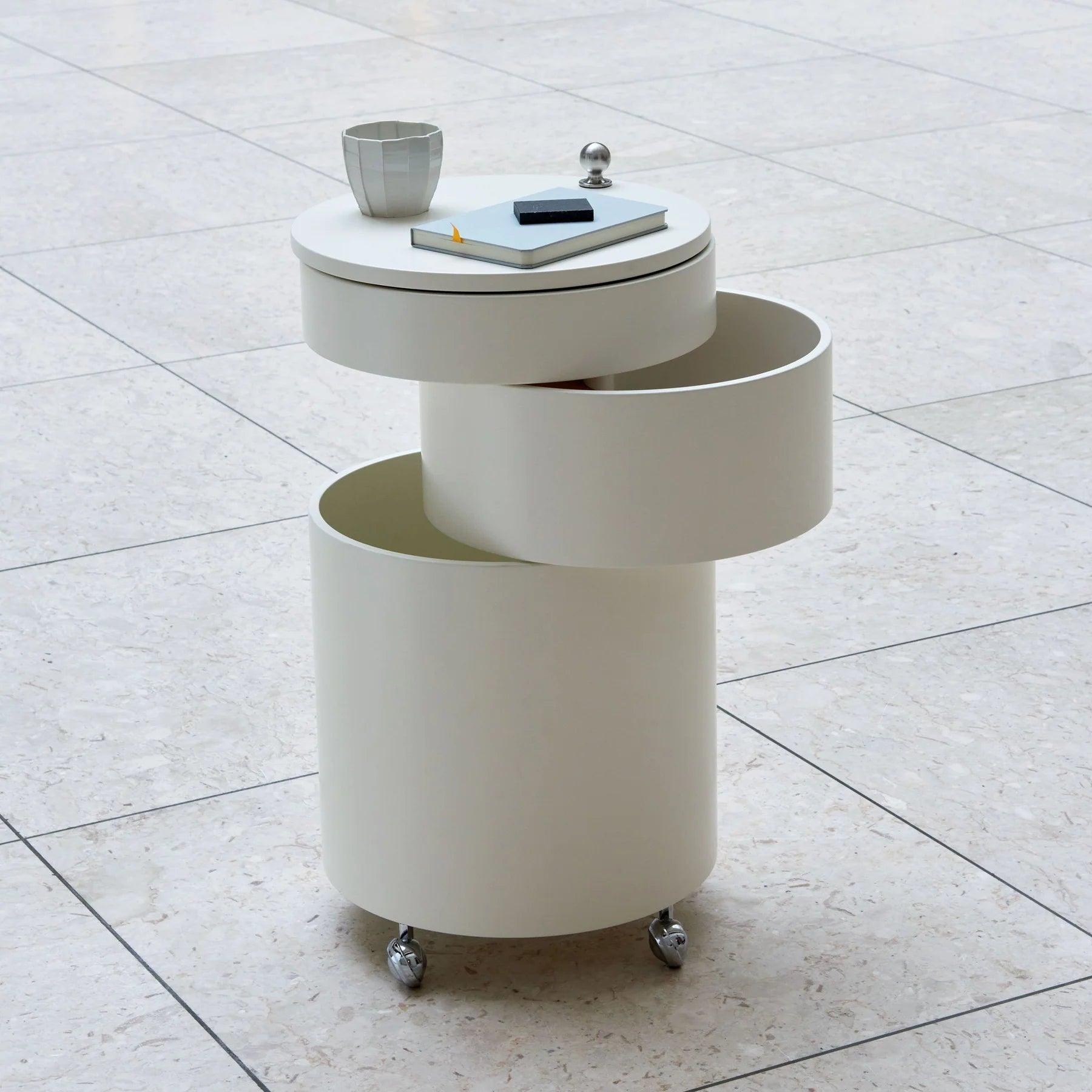 Stolik na kółkach BARBOY biały Verpan Eye on Design