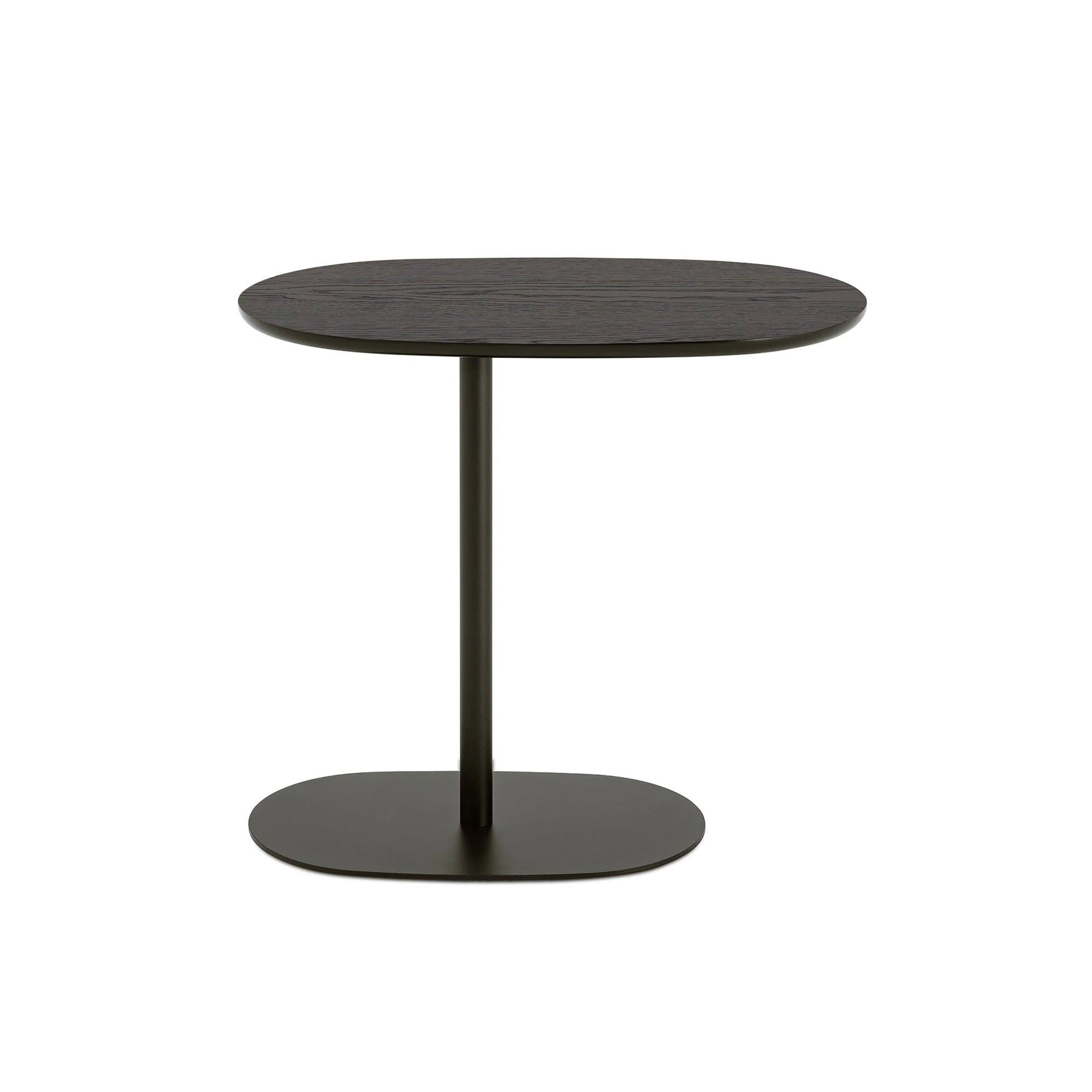 Stolik NATO STADIUM fornir z czarną podstawą Nobonobo Fornir - dąb czarny Eye on Design