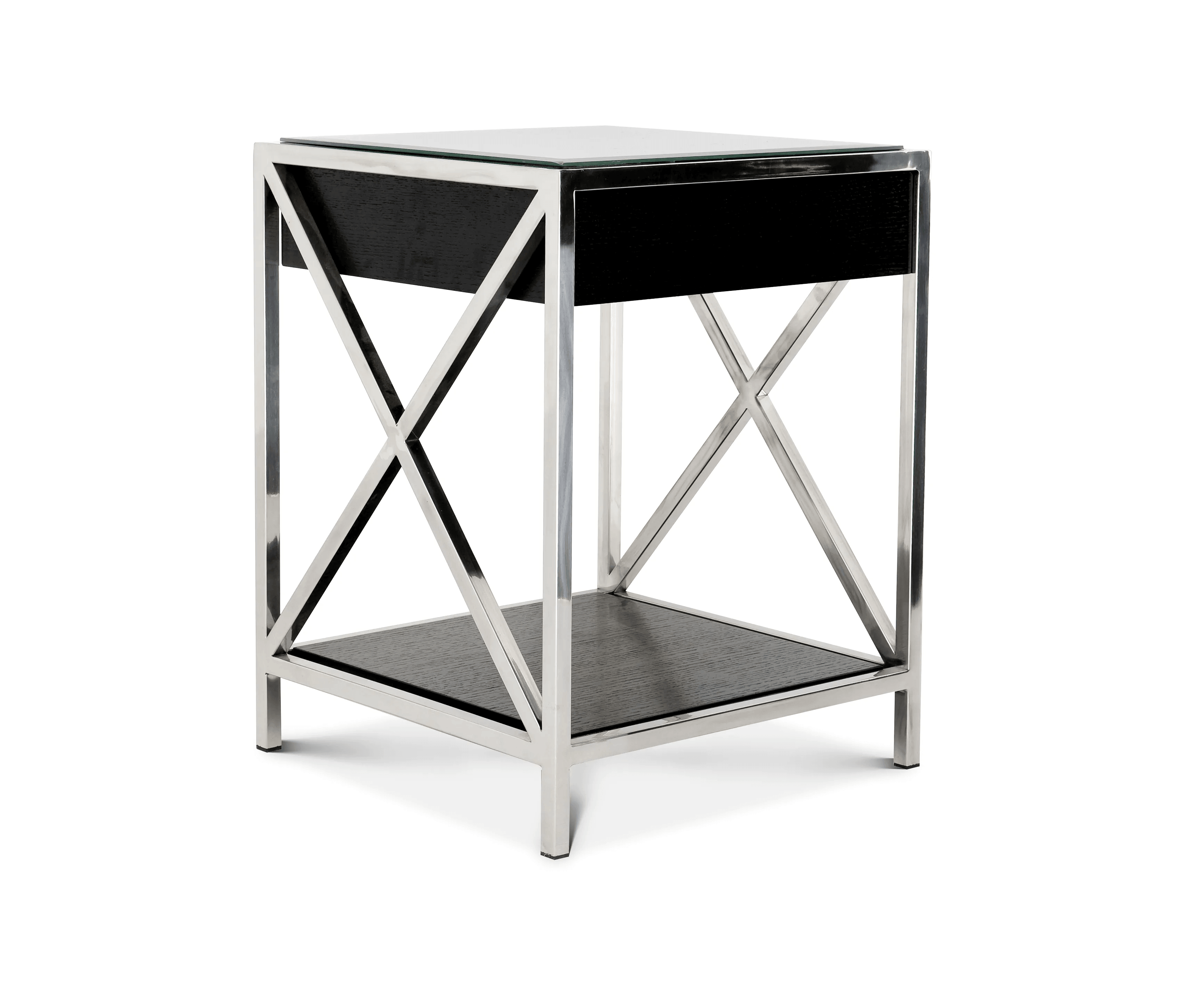 Stolik nocny BEVERLY HILLS stalowy Eichholtz Eye on Design