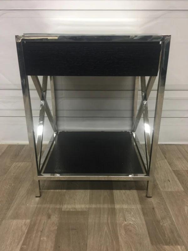 Stolik nocny BEVERLY HILLS stalowy Eichholtz Eye on Design