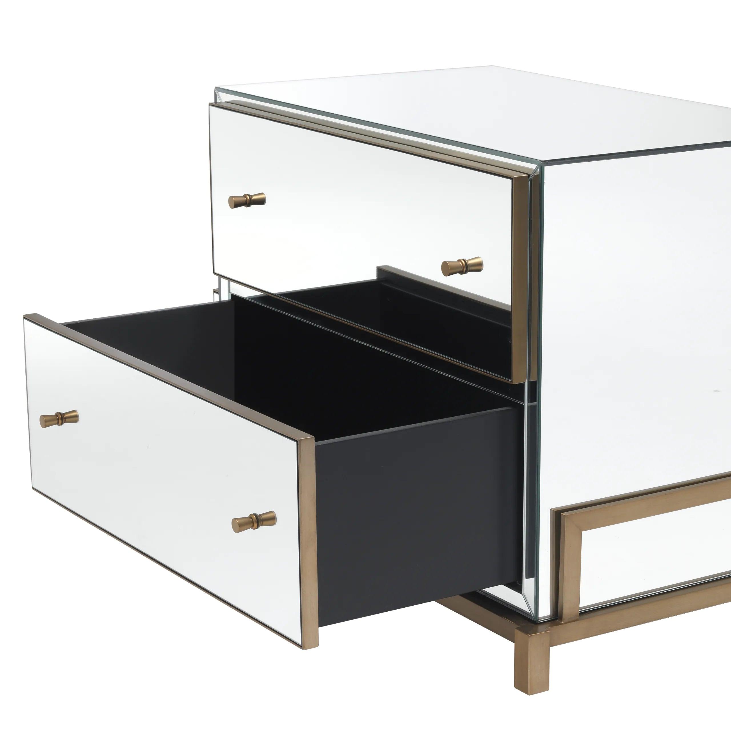 Stolik nocny CLARINGTON lustrzany Eichholtz Eye on Design