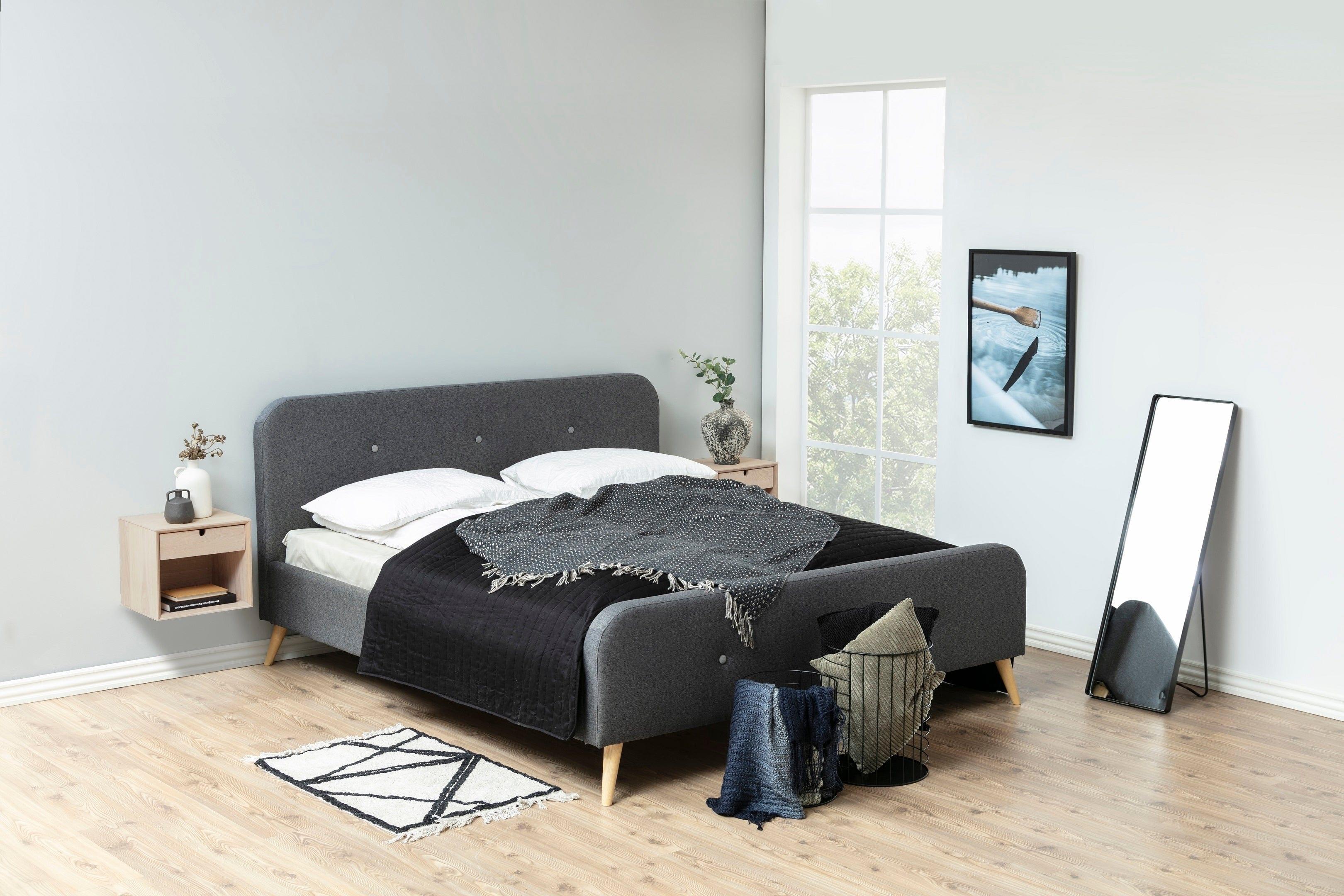 Stolik nocny wysoki ANNI drewniany Home Essentials Eye on Design