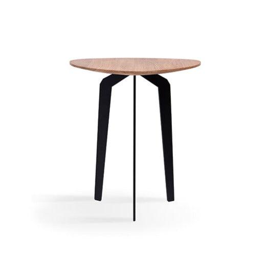 Stolik pomocniczy FEZA drewniany z czarną podstawą Nobonobo Eye on Design