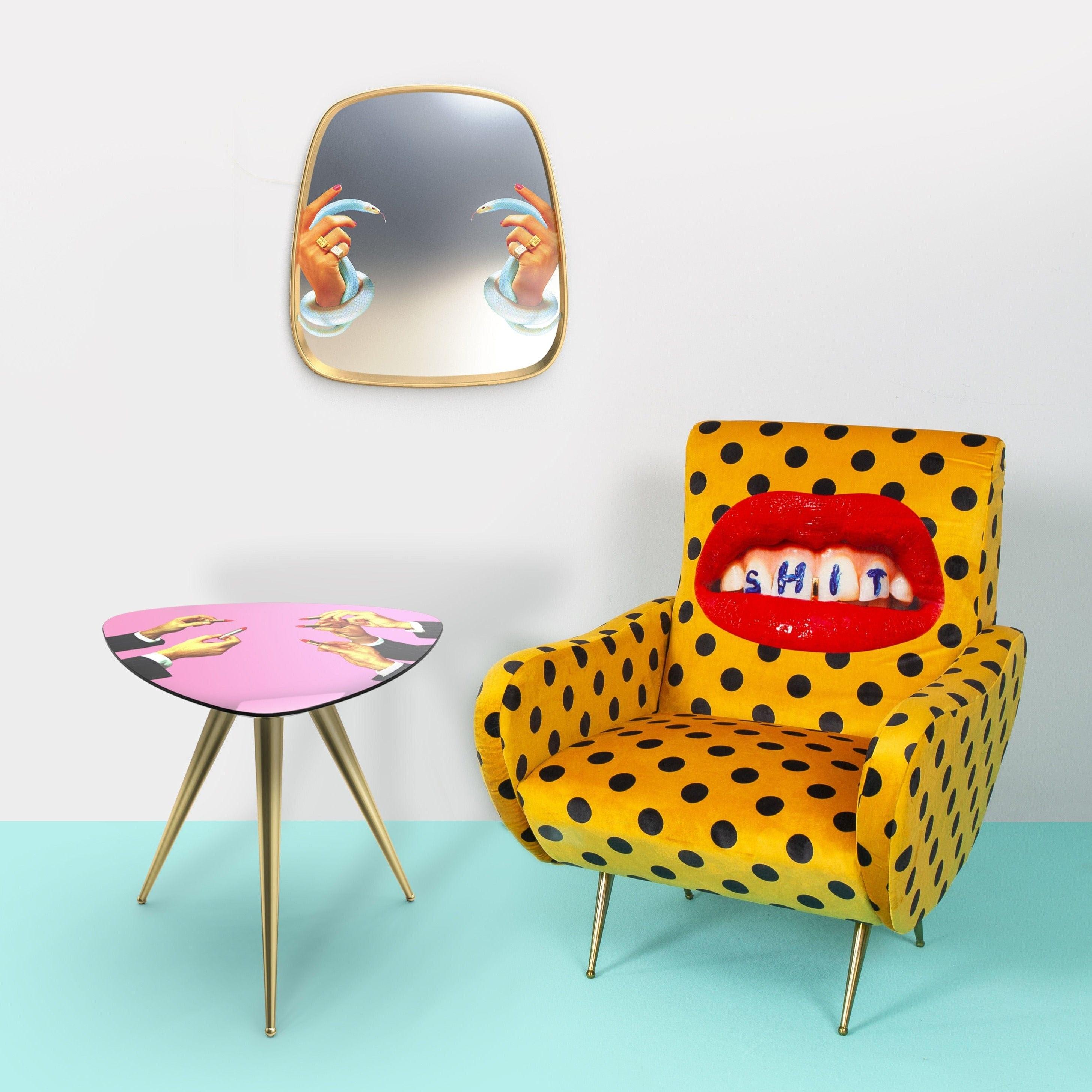 Stolik TWO OF SPADES szary Seletti Eye on Design