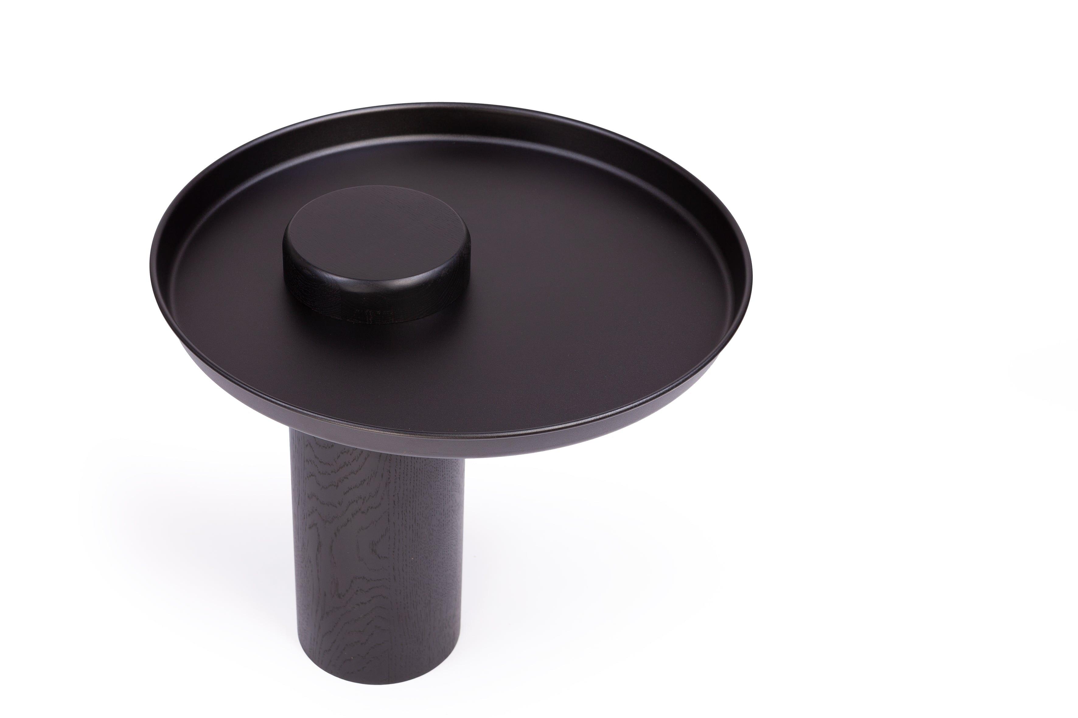 Stolik TYK MIDI czarny dąb z czarnym blatem Nordifra Eye on Design