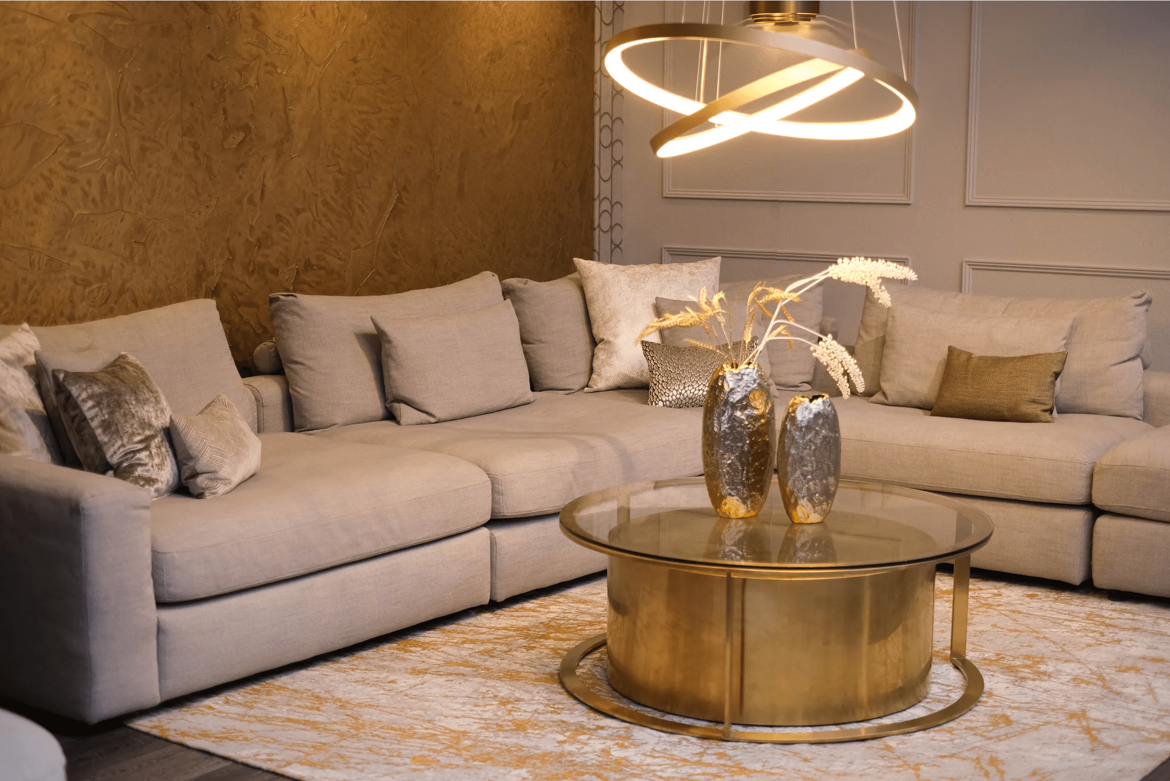 Stoliki kawowe ORLAN złoty Richmond Interiors Eye on Design