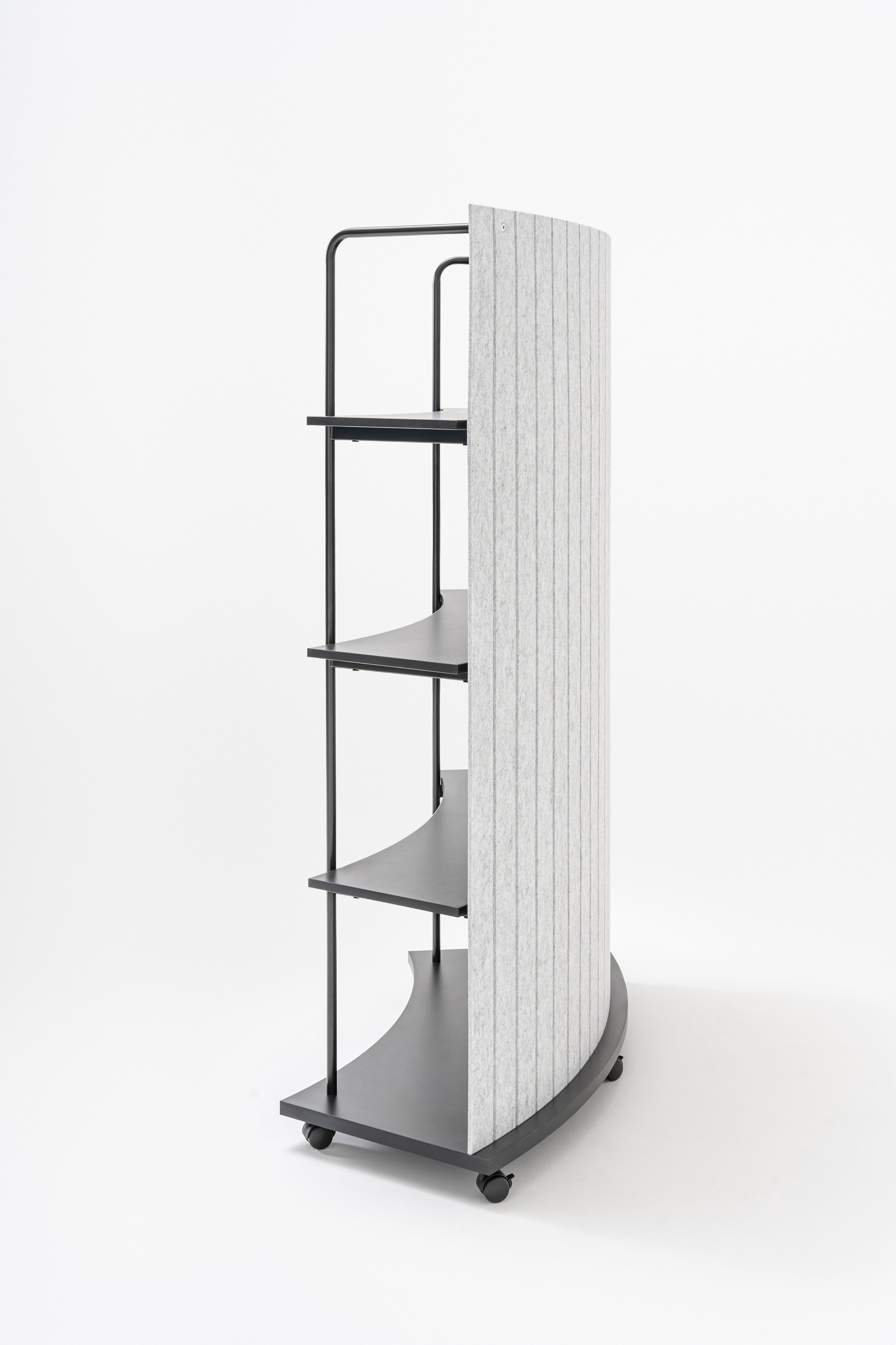 Stalen rek TANCA achterkant van vilt